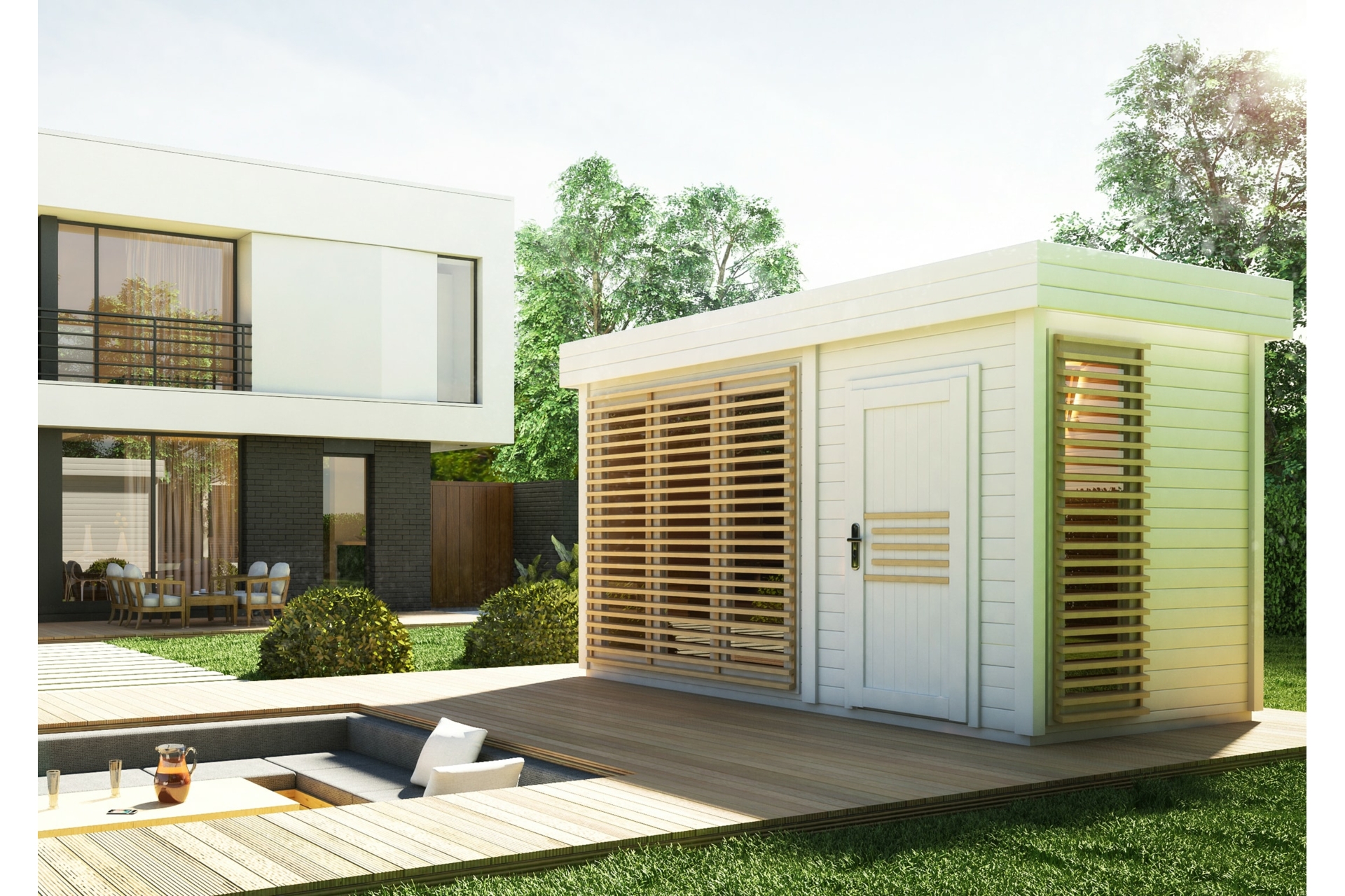 Sauna fińska zewnętrzna Azalia Sauna fińska zewnętrzna Megiw Azalia
