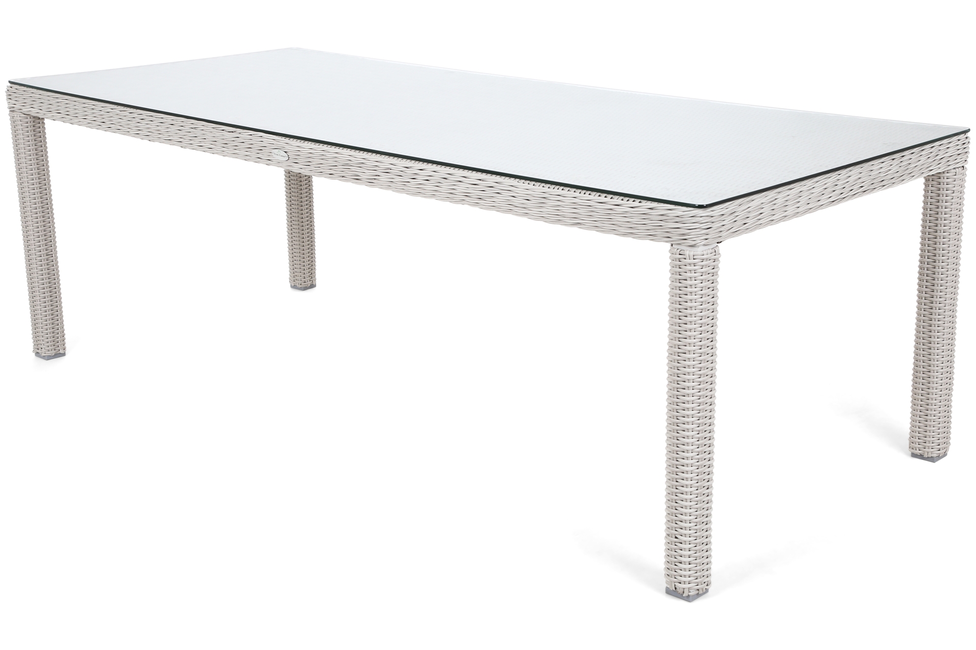 Meble ogrodowe technorattanowe Bristol 230 cm White / Grey - biały - dla 8 osób Meble ogrodowe technorattanowe Bristol 230 cm White / Grey 8+1
