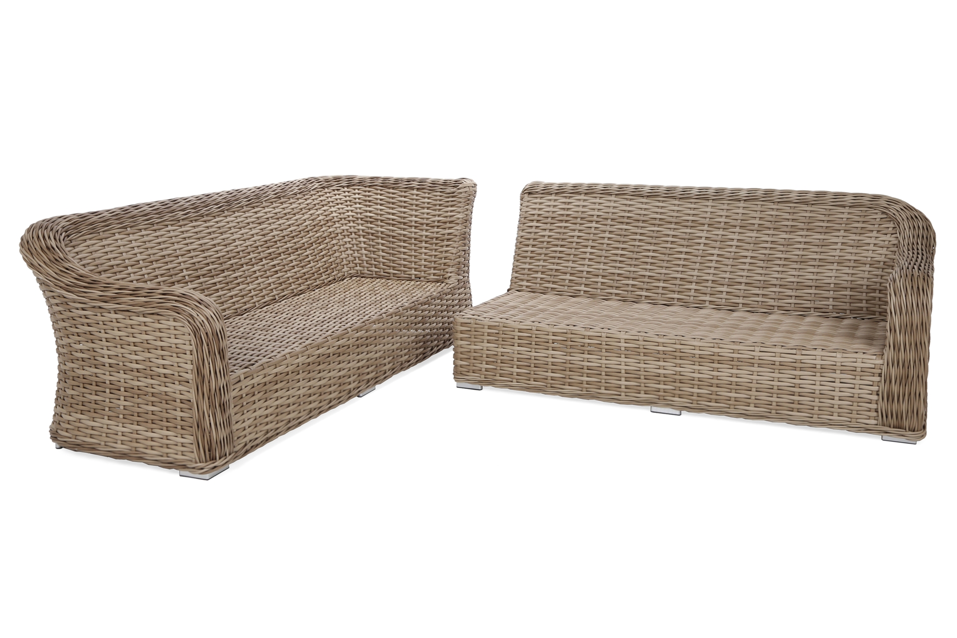 Narożny zestaw mebli ogrodowych Foggia Comfort Beige / Beige Melange