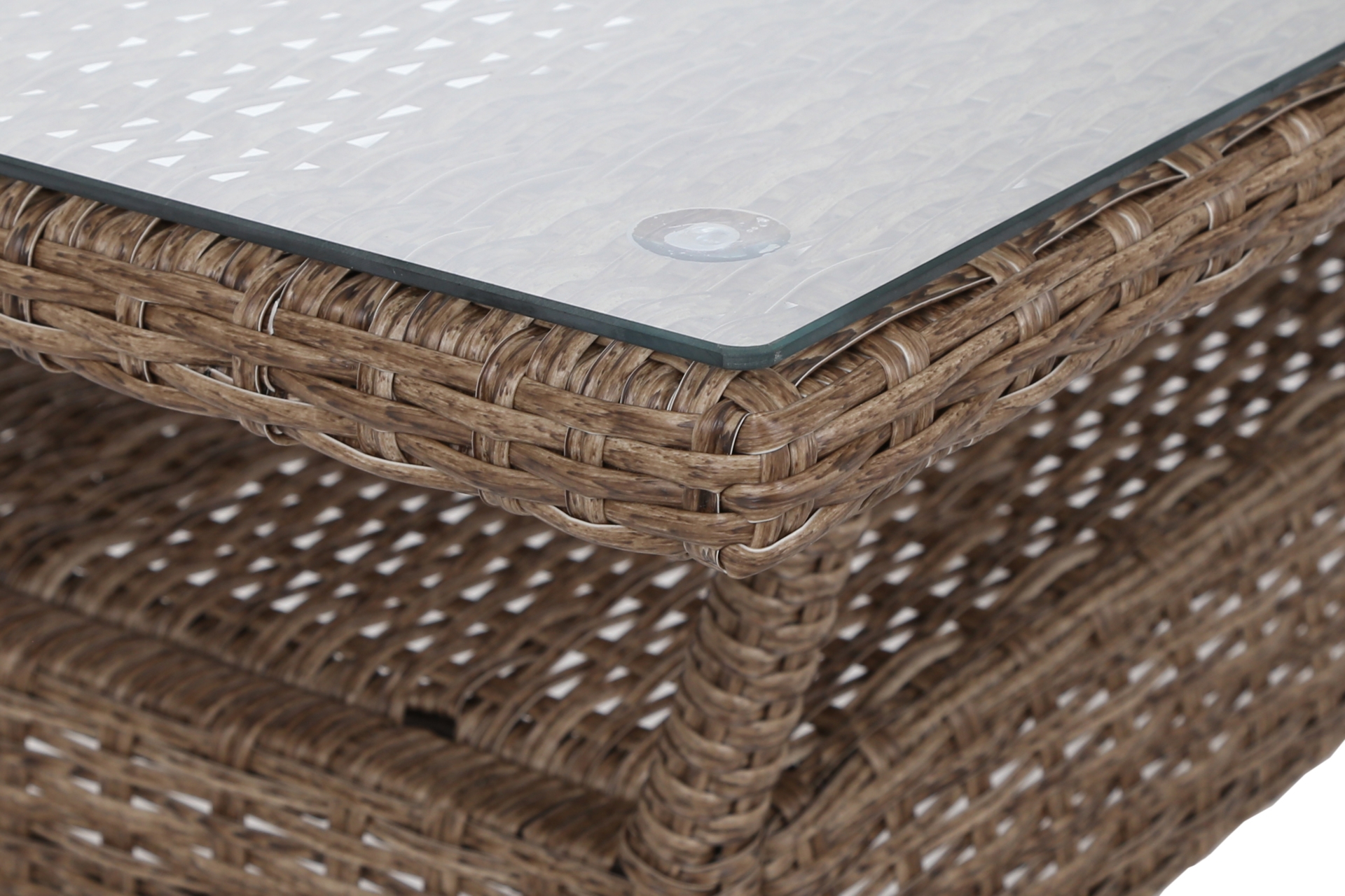 Meble ogrodowe technorattanowe Bergamo Elegant Ginger / Brown Melange - dla 7 osób Meble ogrodowe technorattanowe Bergamo Elegant Ginger / Brown Melange