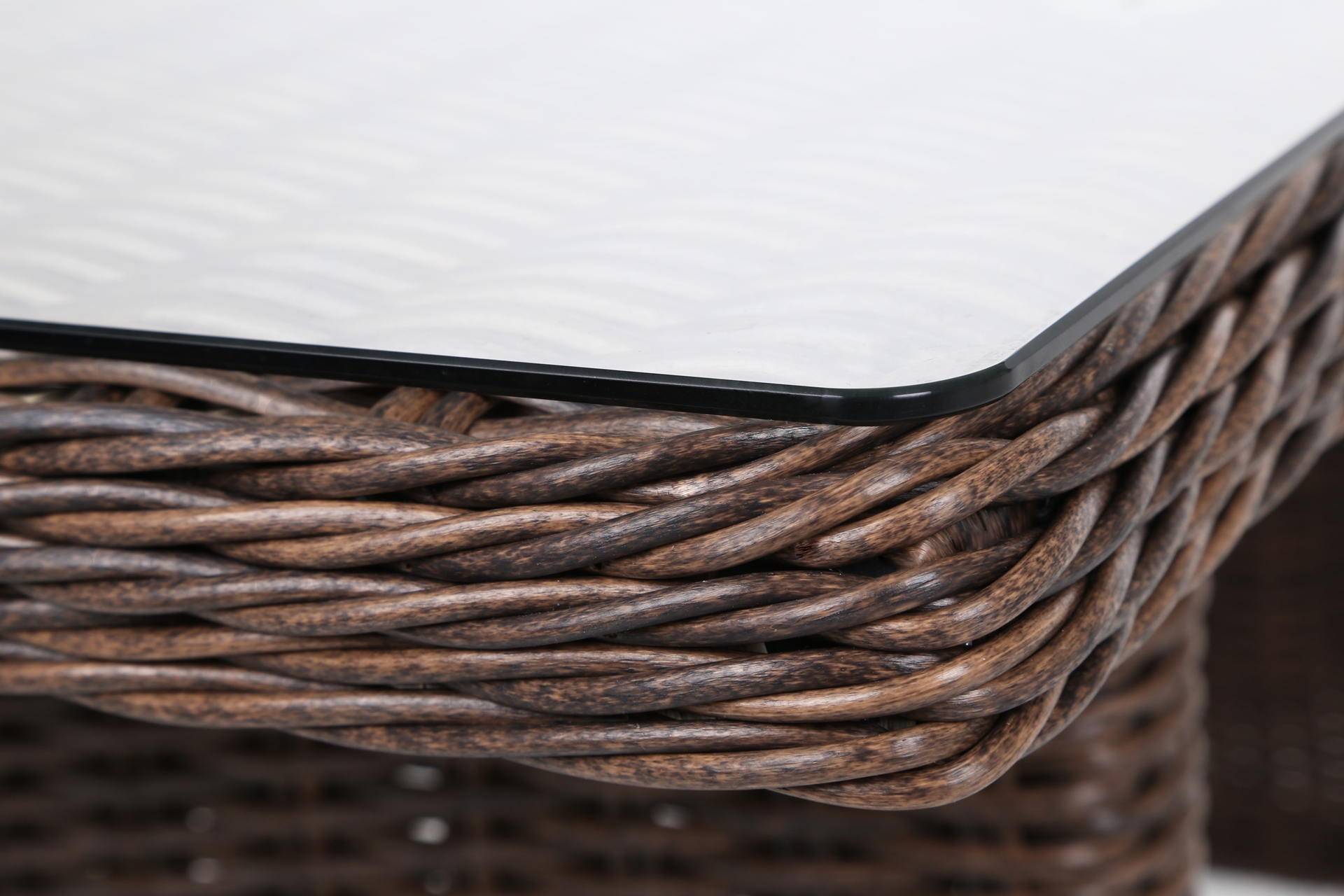 Narożnik technorattanowy lewy Alicante Brown Mat / Brown Melange