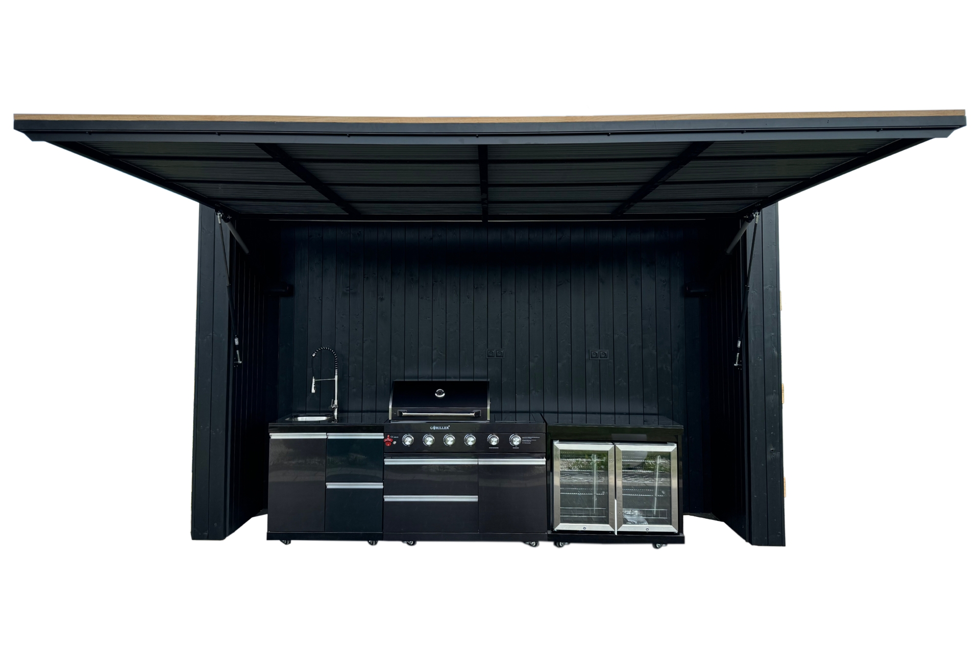 Kuchnia ogrodowa zamykana Island
