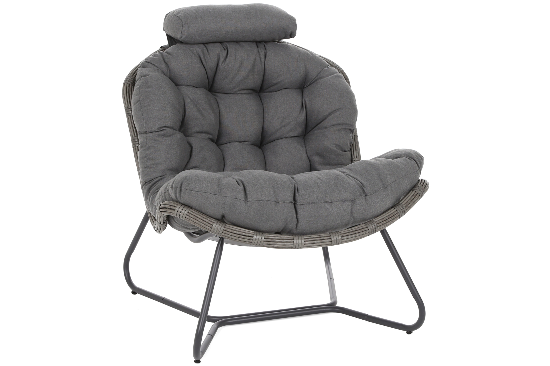 Meble technorattanowe Palermo szare - dla 4 osób Meble ogrodowe technorattanowe Palermo Grey / Grey