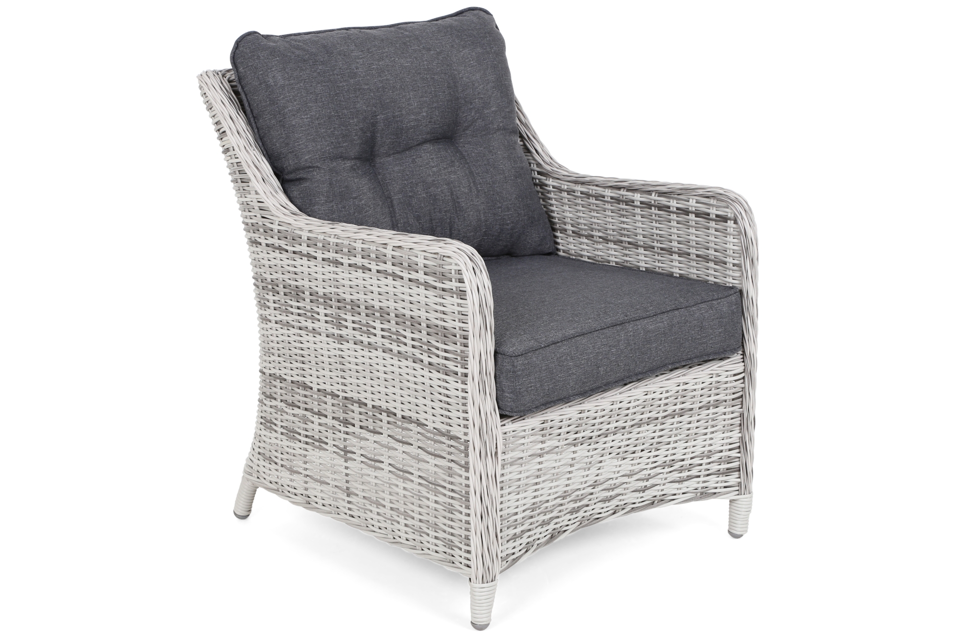 Narożne meble ogrodowe technorattanowe lewe California - jasnoszare - dla 8 osób Narożny zestaw mebli ogrodowych lewy California Light Grey / Grey Melange