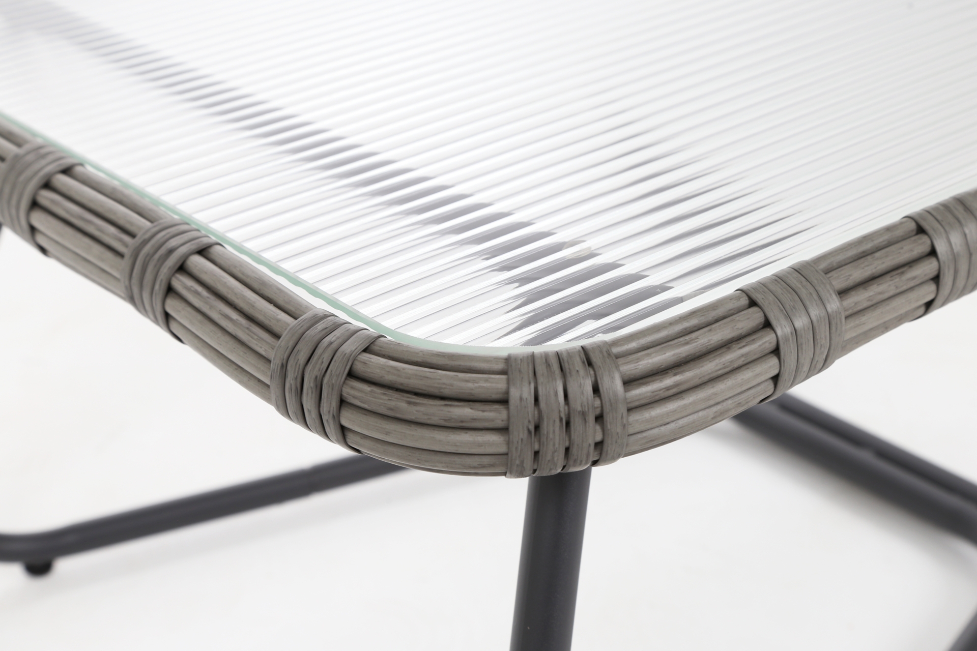 Meble technorattanowe Palermo szare - dla 4 osób Meble ogrodowe technorattanowe Palermo Grey / Grey