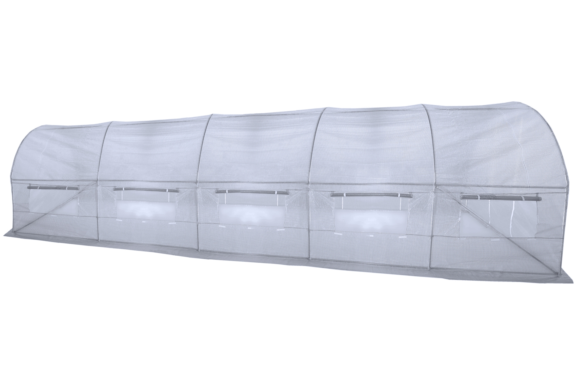 Tunel foliowy 2,5x8 m wzmocniony biały