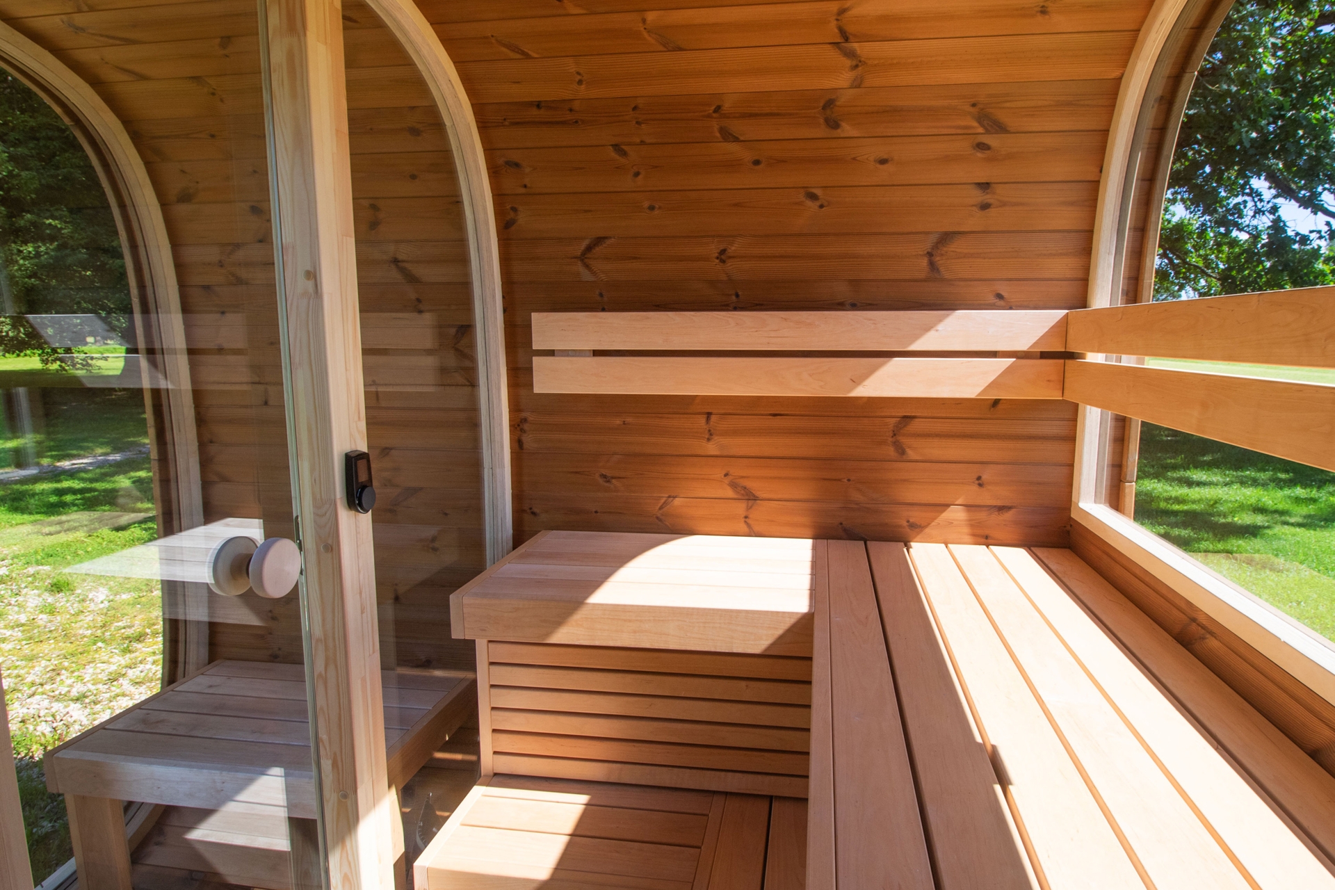 Sauna fińska zewnętrzna Leil® Saunas Dice Dual 4-osobowa