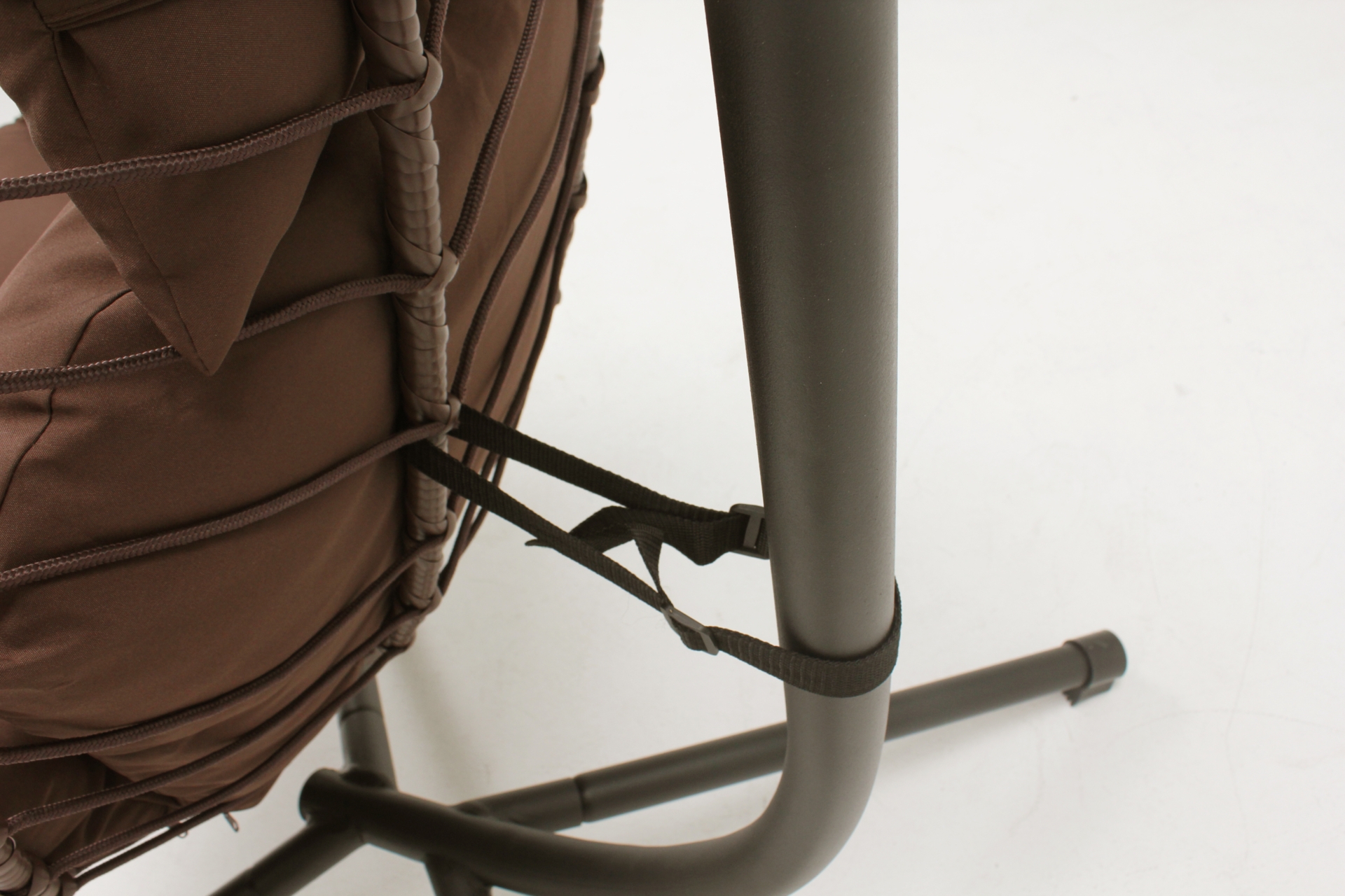 Fotel wiszący kokon Lugo Black / Brown