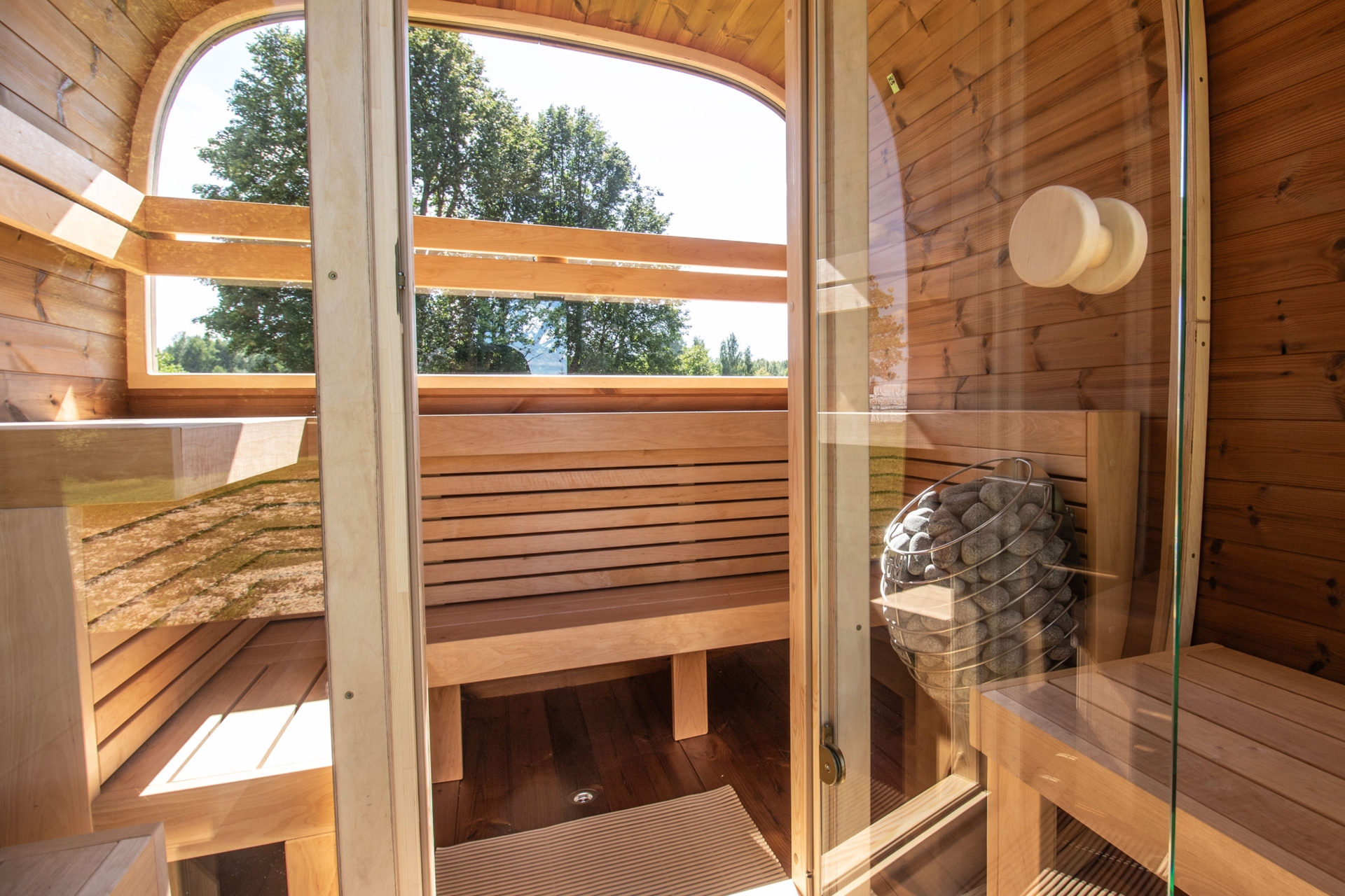 Sauna fińska zewnętrzna Leil® Saunas Dice Dual 4-osobowa