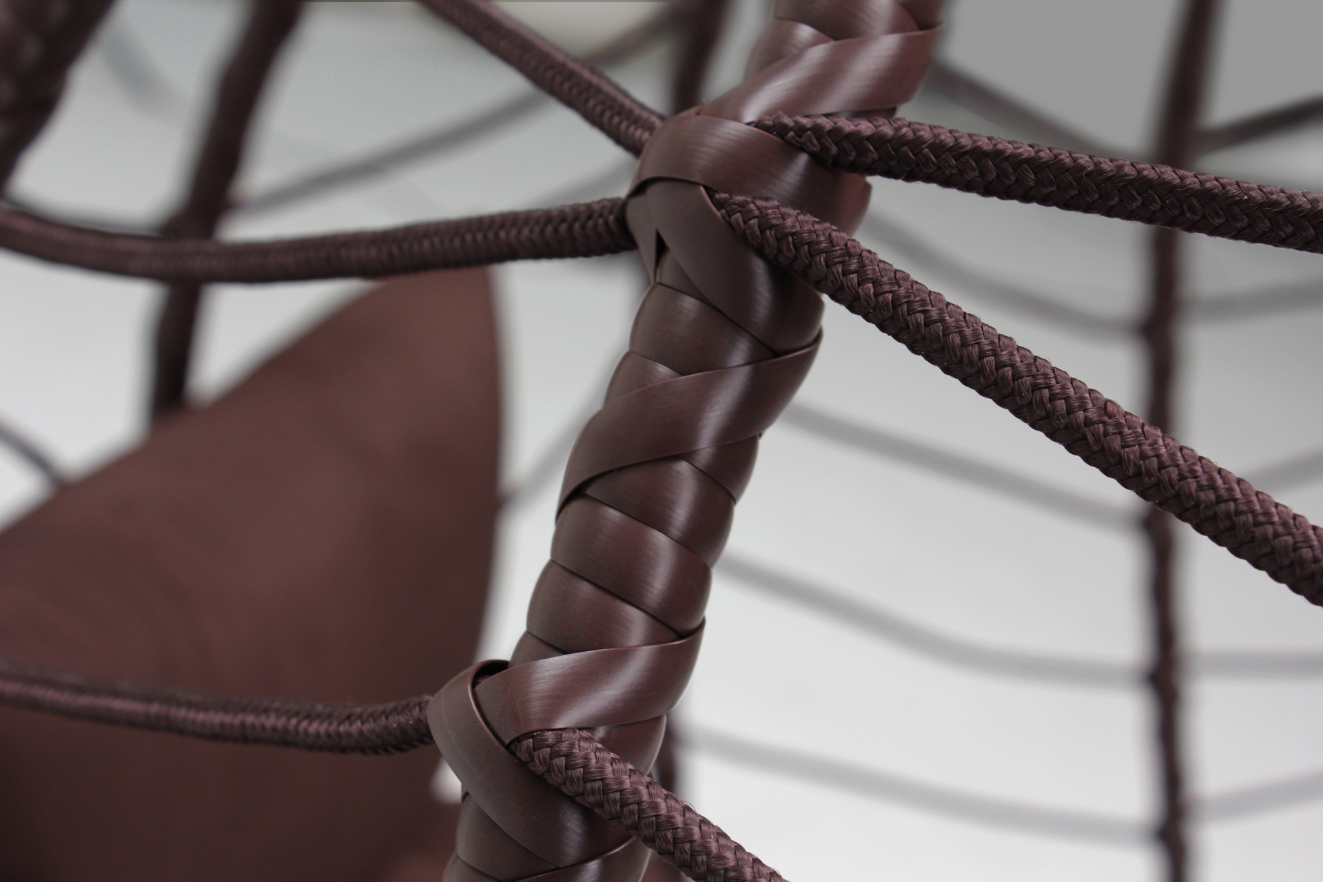 Fotel wiszący kokon Lugo Black / Brown