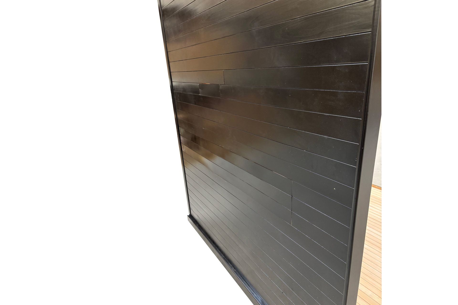 Sauna fińska narożna Nordum Pure 4-osobowa czarna II. gatunek