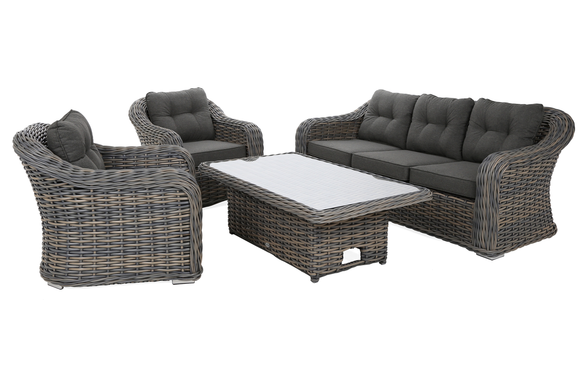 Meble ogrodowe technorattanowe Foggia Flex Silk Grey / Grey Melange