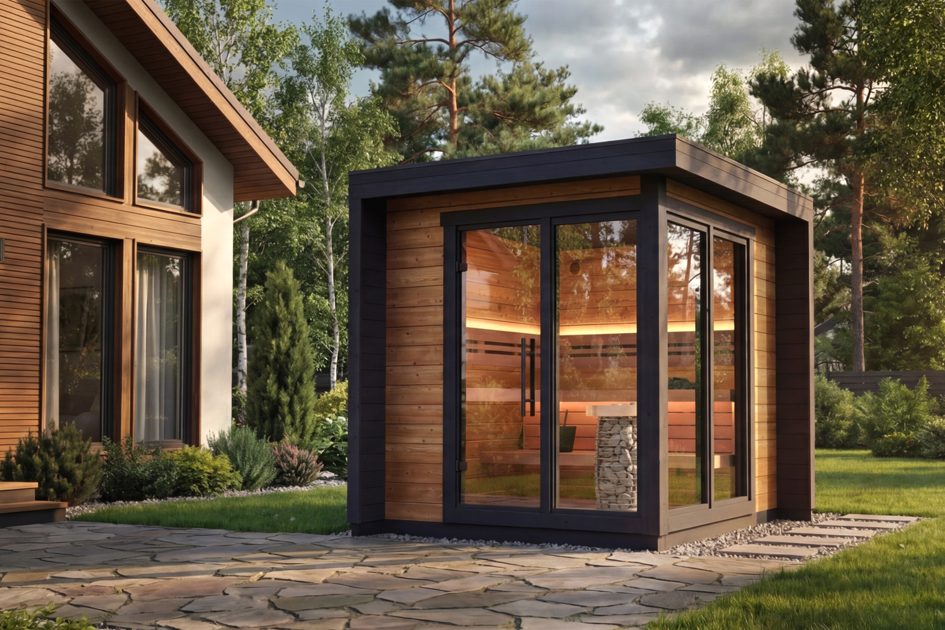 Sauna fińska zewnętrzna Leil® Saunas Patio S 4-osobowa