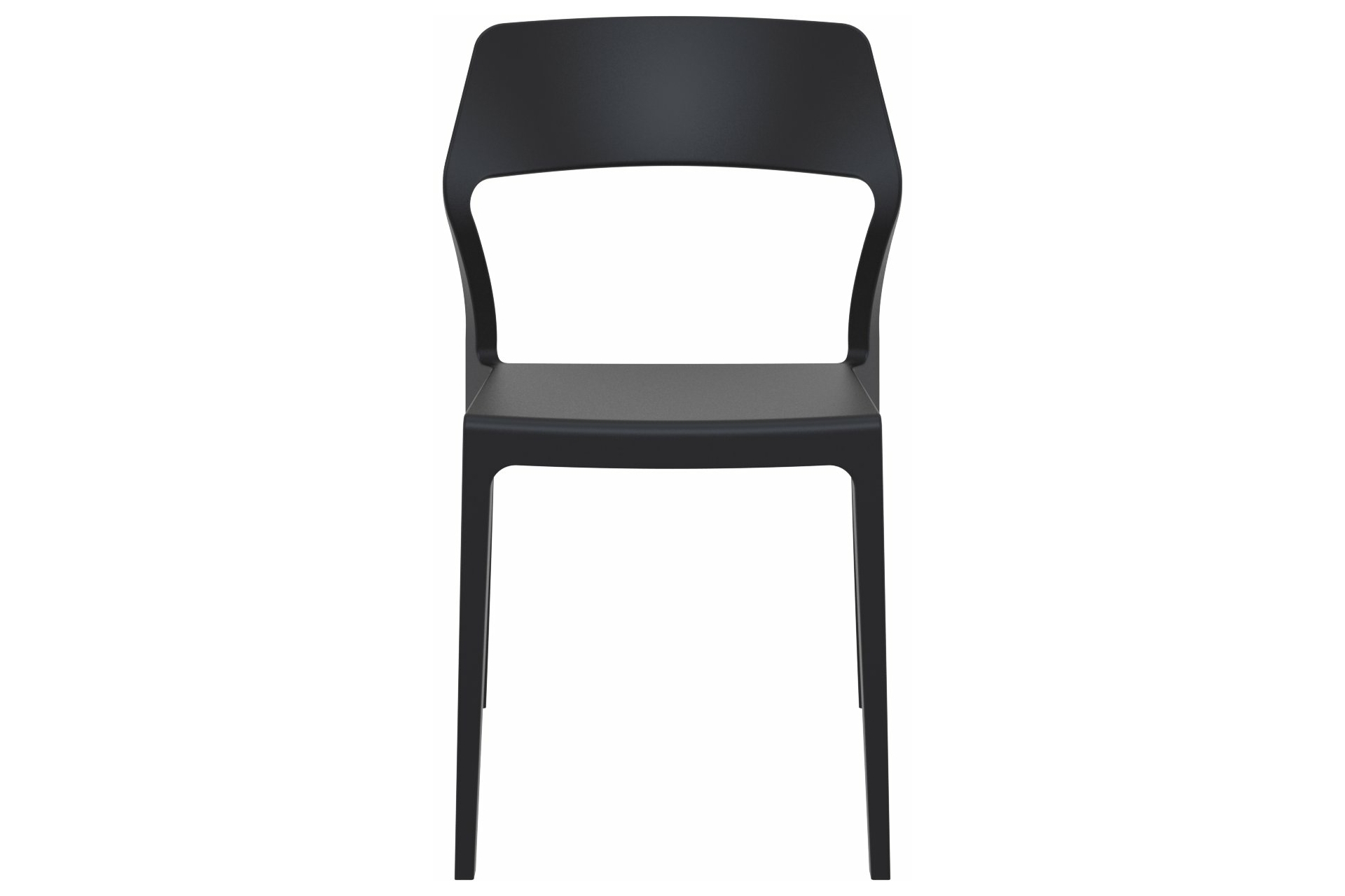 Krzesło Siesta Snow - czarne z polipropylenu Krzesło Siesta Snow Black