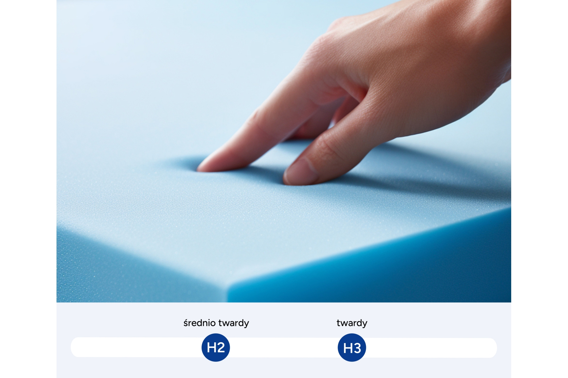 Materac piankowy Hoppo Herdwick 90 x 200 cm dwustronny