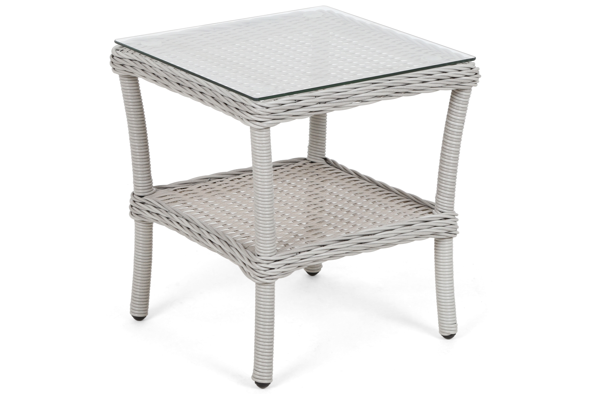 Meble ogrodowe technorattanowe Sofia White / Grey