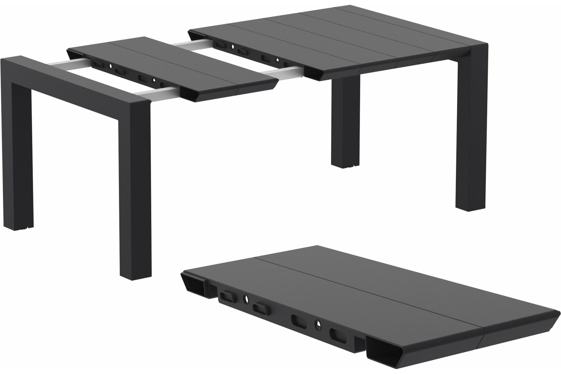 Stół Vegas 100+40 cm Black - rozkładany Stół Siesta Vegas 100+40 cm Black