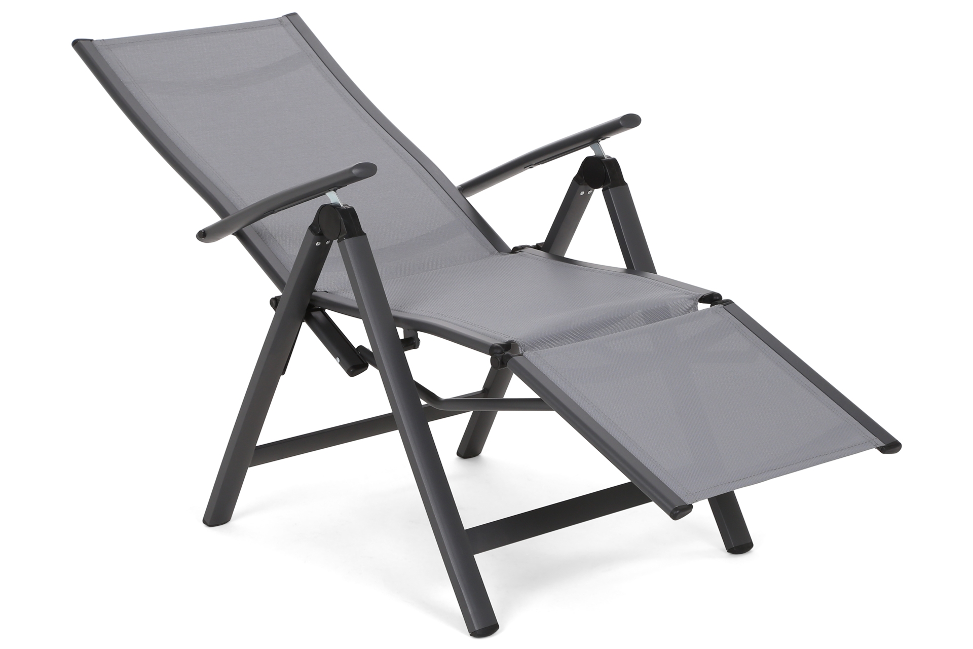 Zestaw krzeseł ogrodowych aluminiowych Ibiza Relax Grey / Window Grey