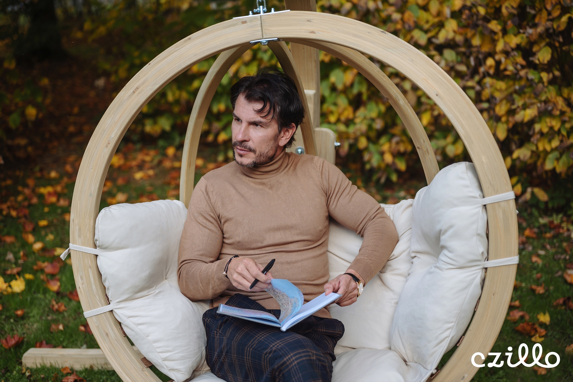 Fotel wiszący Timber Plus O-Zone Beige