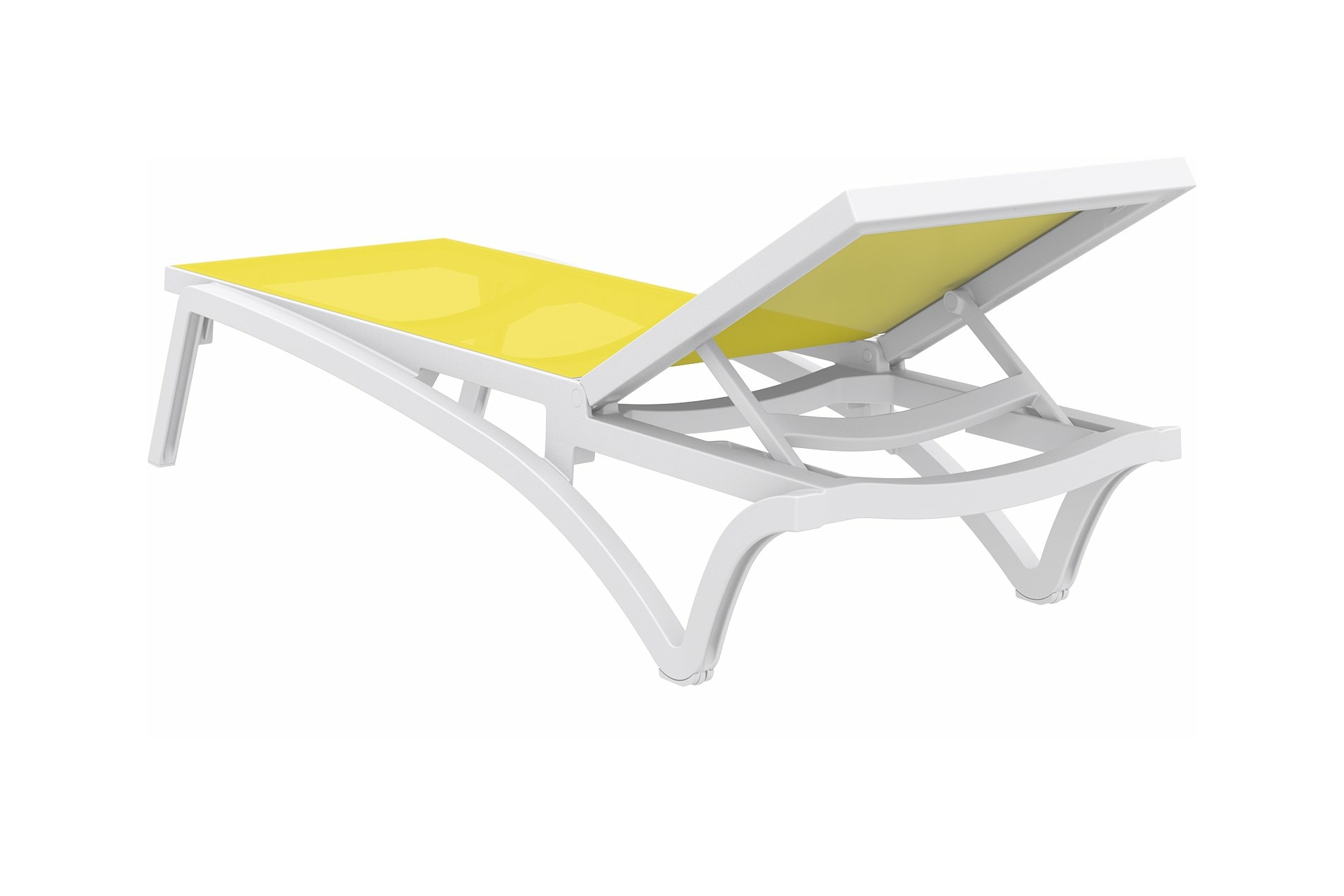 Leżak ogrodowy Siesta Pacific White / Yellow