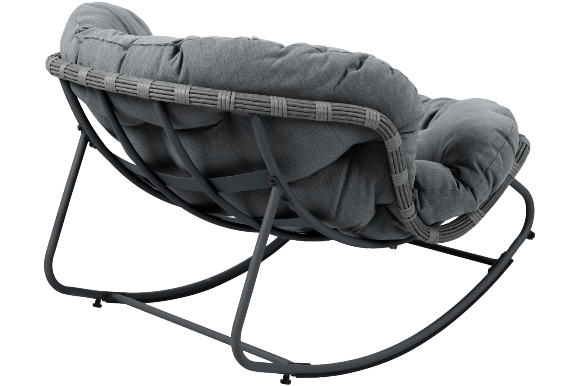 Fotel bujany ogrodowy szary Palermo Fotel technorattanowy Palermo Grey / Grey