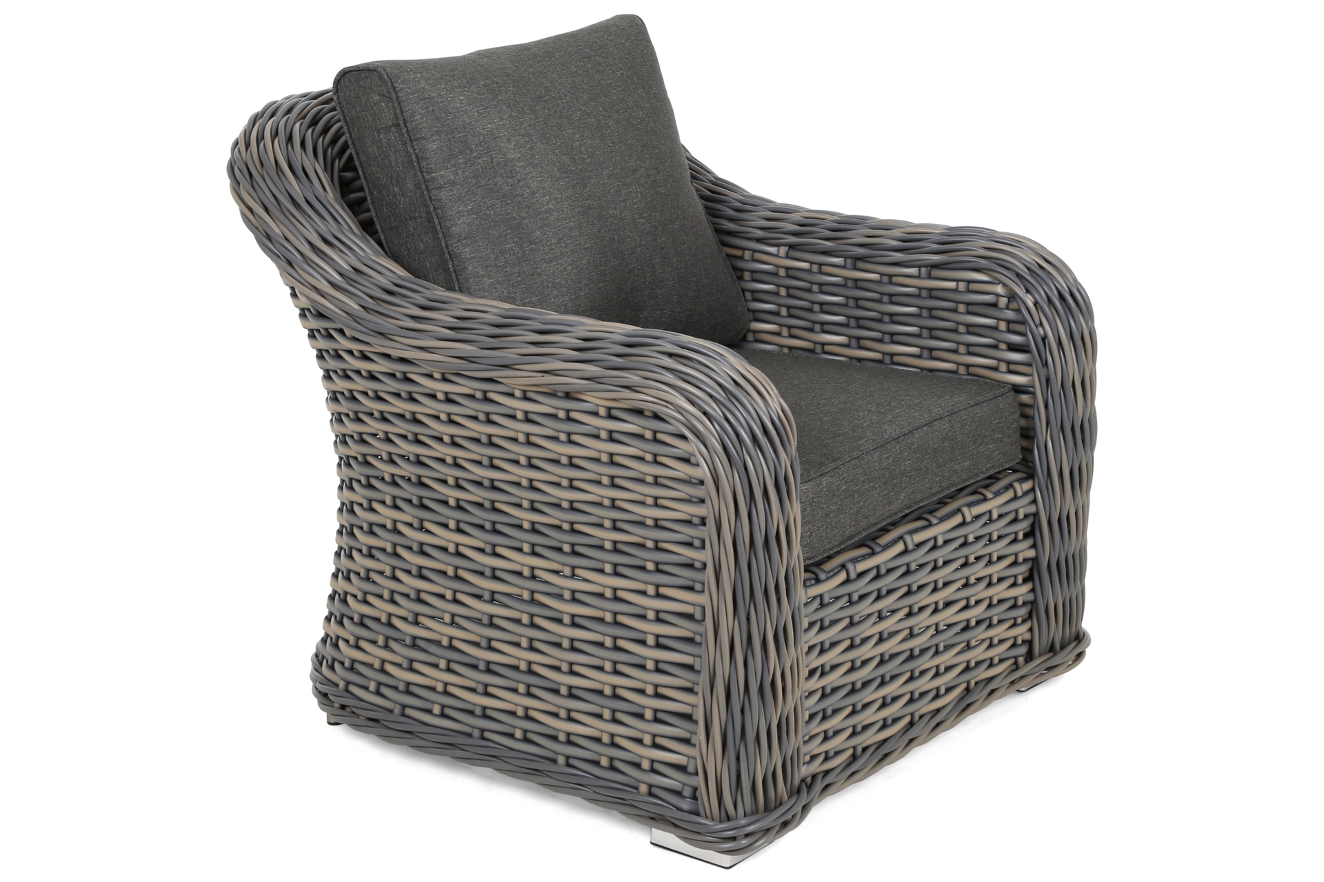 Narożny zestaw mebli ogrodowych Foggia Silk Grey / Grey Melange - szary - z technorattanu Narożny zestaw mebli ogrodowych Foggia Silk Grey / Grey Melange