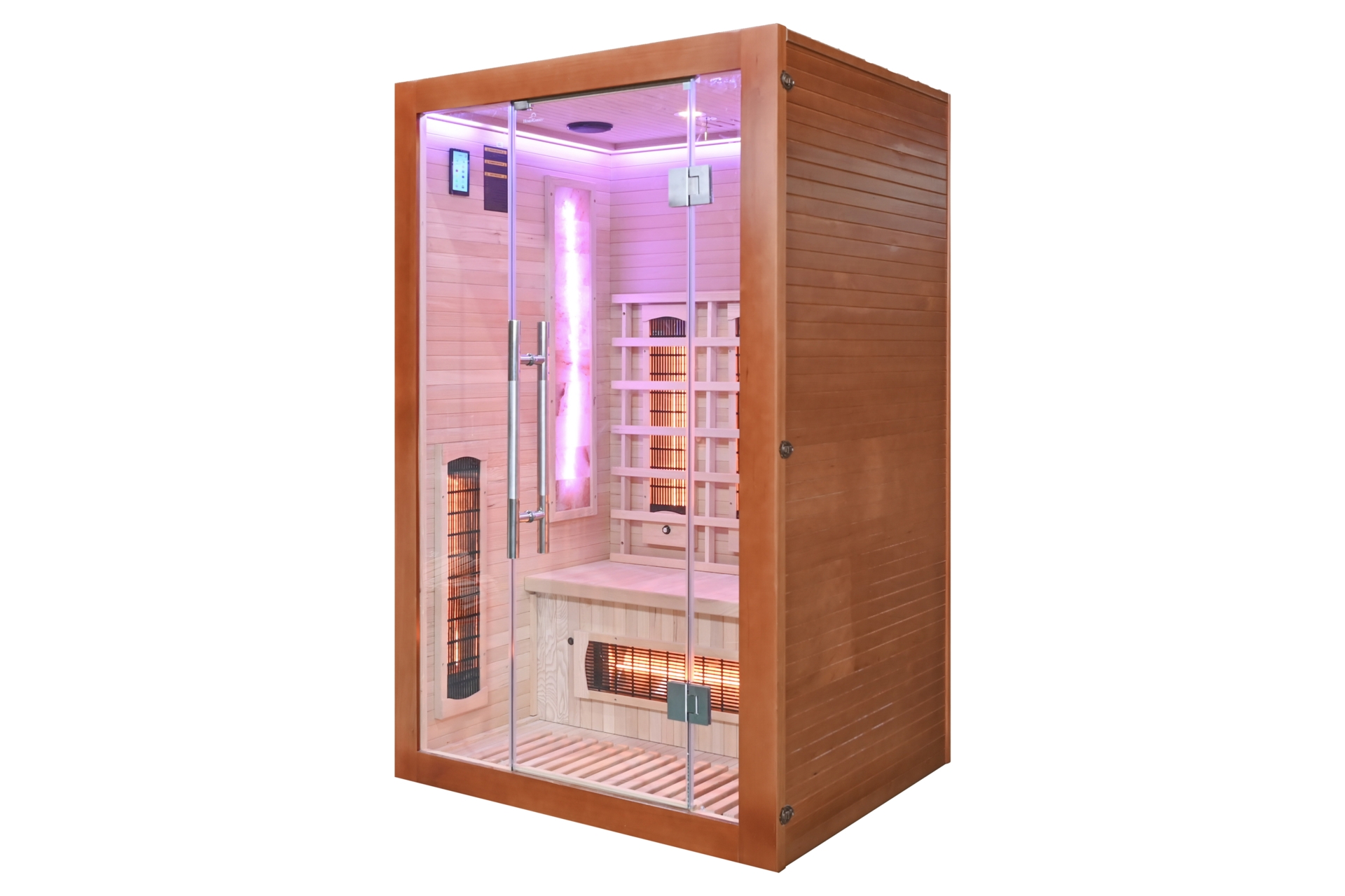 Sauna infrared Nordum Solea 2-osobowa WiFi brązowa