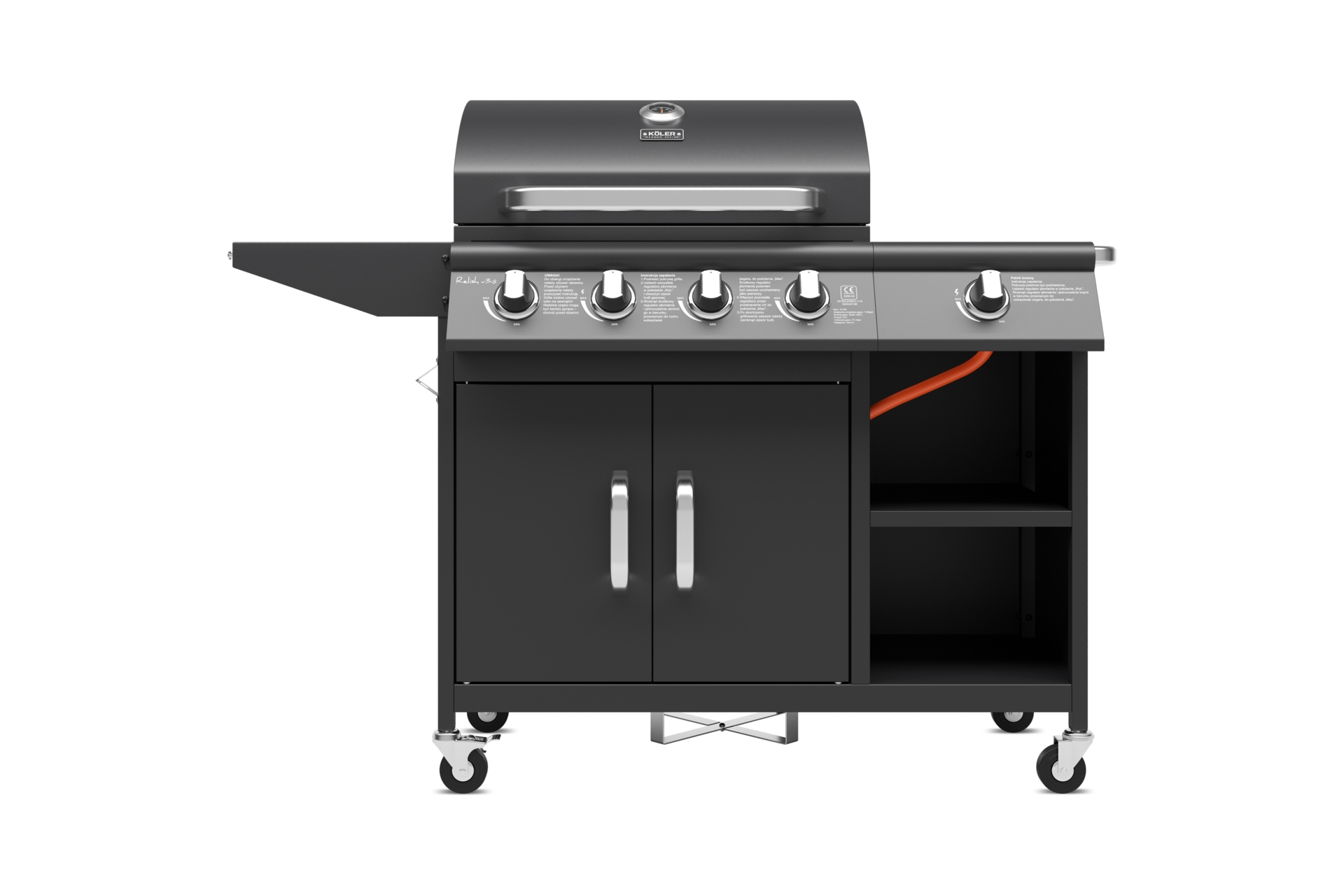 Grill gazowy Köler Relish V3 - czarny - 16 kW Grill gazowy Köler Relish V3 Black