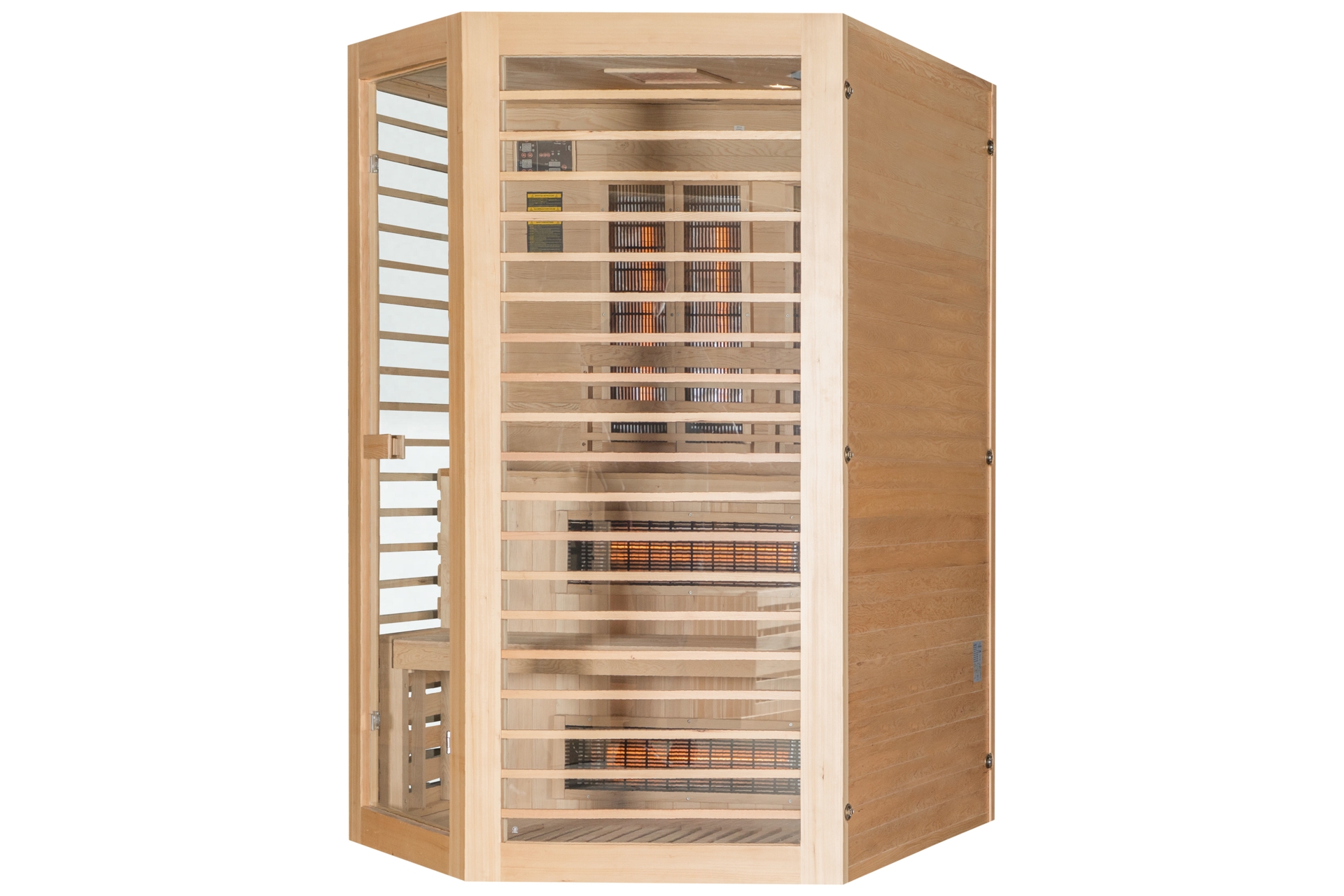 Sauna infrared narożna EF3CR Natural z koloroterapią