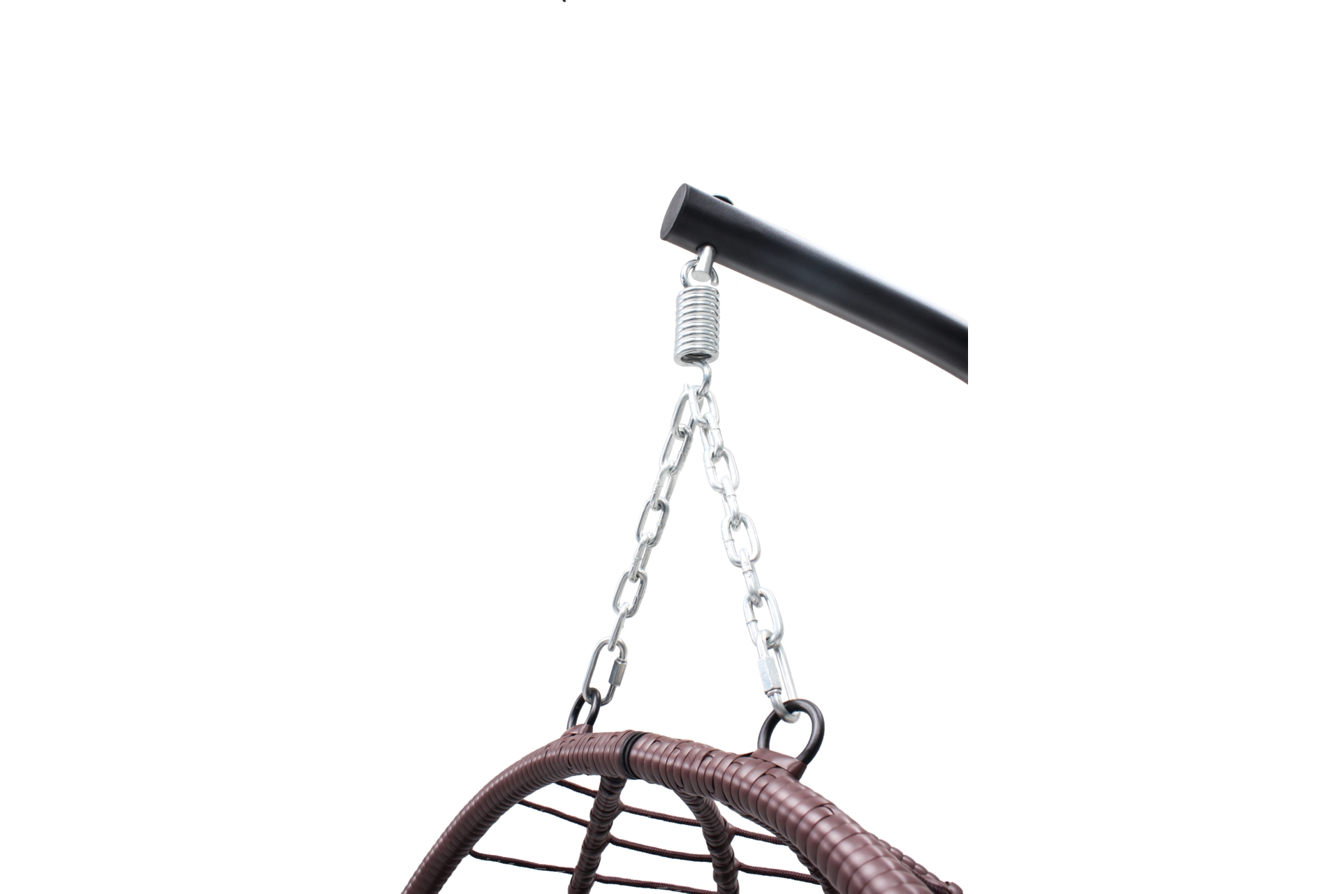 Fotel wiszący kokon Lugo Black / Brown