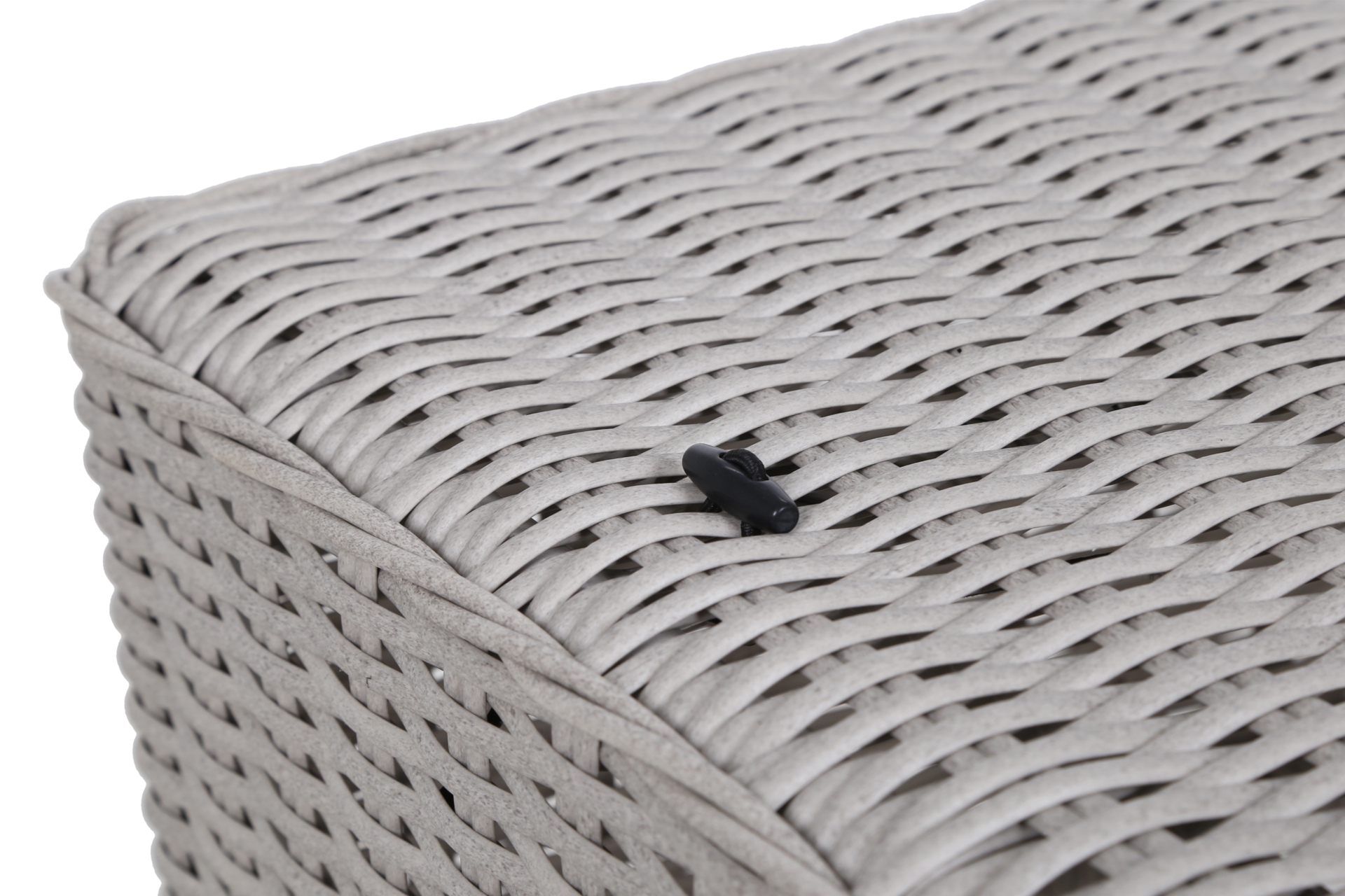 Narożny zestaw mebli ogrodowych Termoli White / Grey