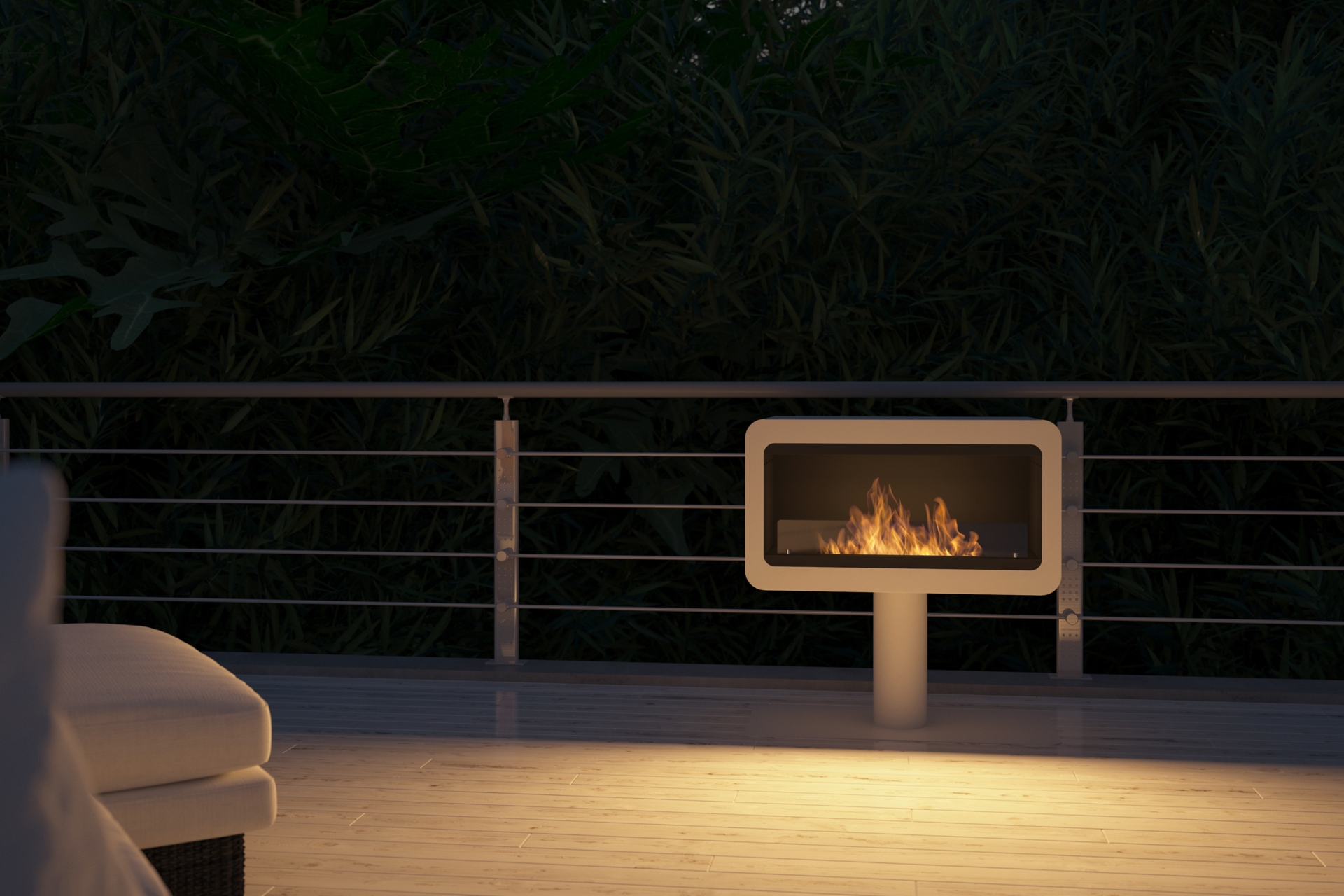 Biokominek nowoczesny Infire Inecco czarny Biokominek Infire Inecco czarny