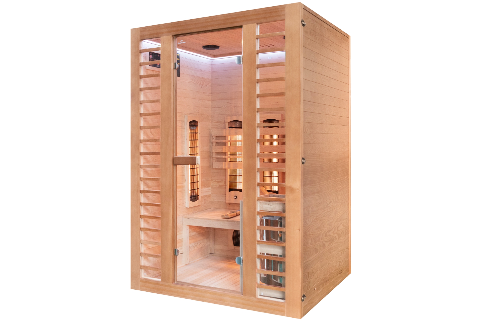 Sauna hybrydowa Nordum Combi 2-osobowa brązowa