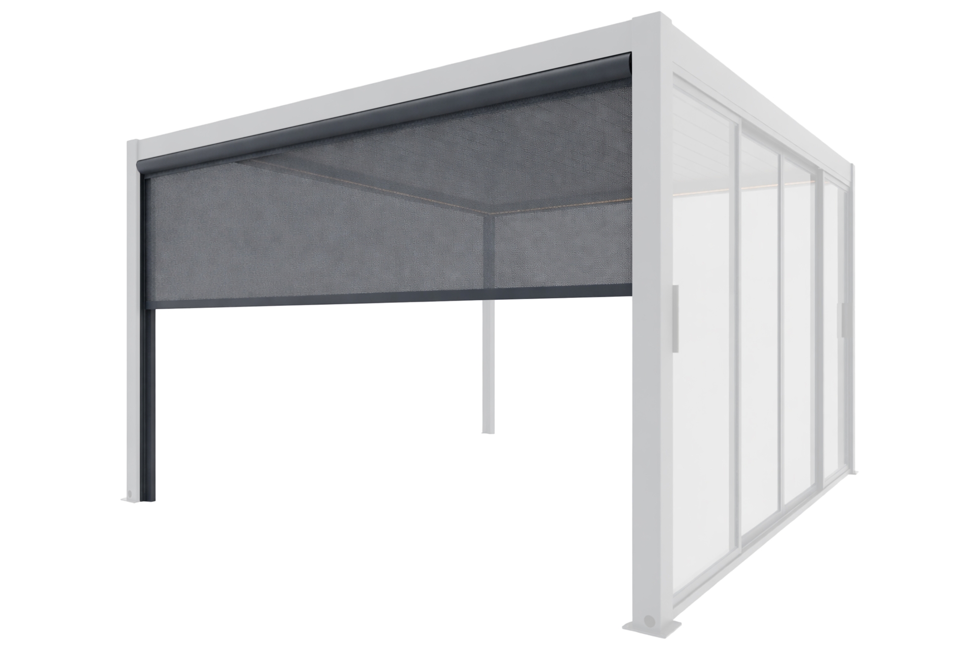 Roleta elektryczna do pergoli ogrodowej Schatler Nova Lux Alu 4 m