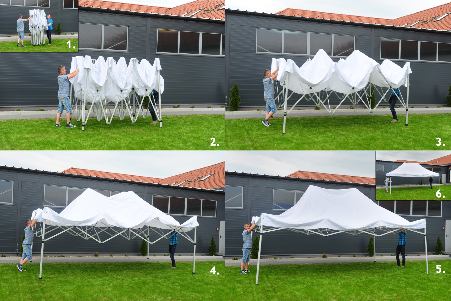 Namiot wystawowy cateringowy 800 x 400 cm biały