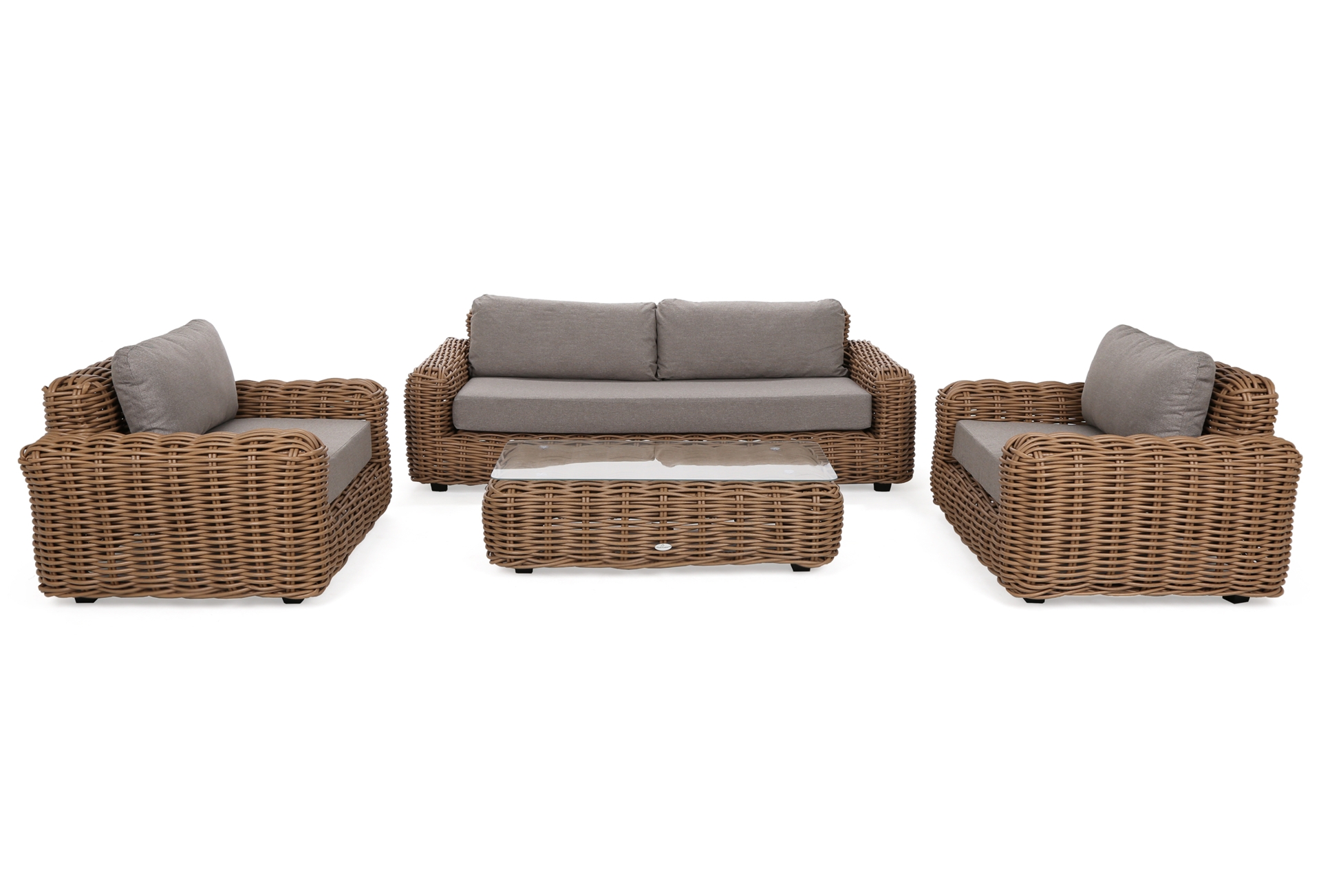 Meble ogrodowe technorattanowe Umbria Beige / Taupe Melange