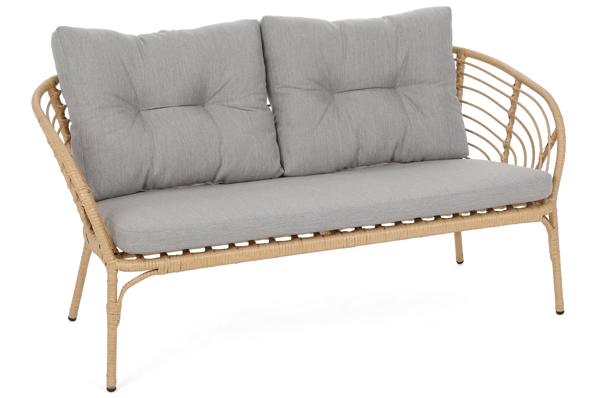 Meble ogrodowe technorattanowe Toskania Beige / Light Grey