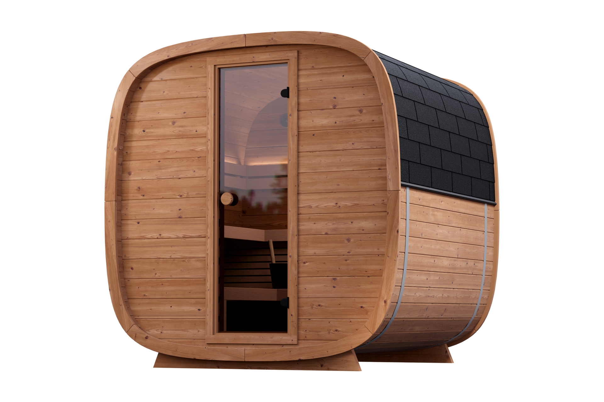 Sauna fińska zewnętrzna Leil® Saunas Dice Solo 5-osobowa