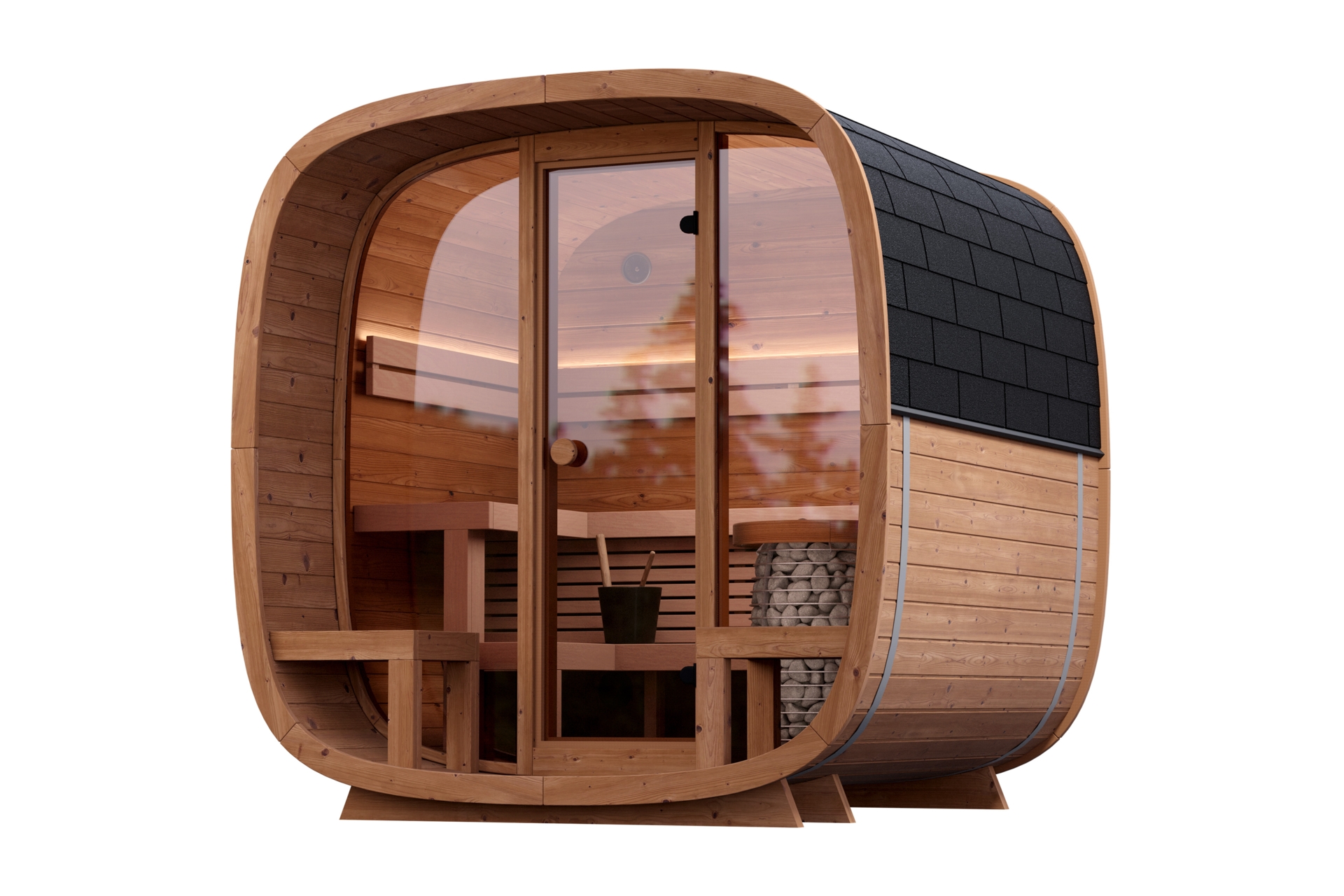 Sauna fińska zewnętrzna Leil® Saunas Dice Comfy 2.0 4-osobowa