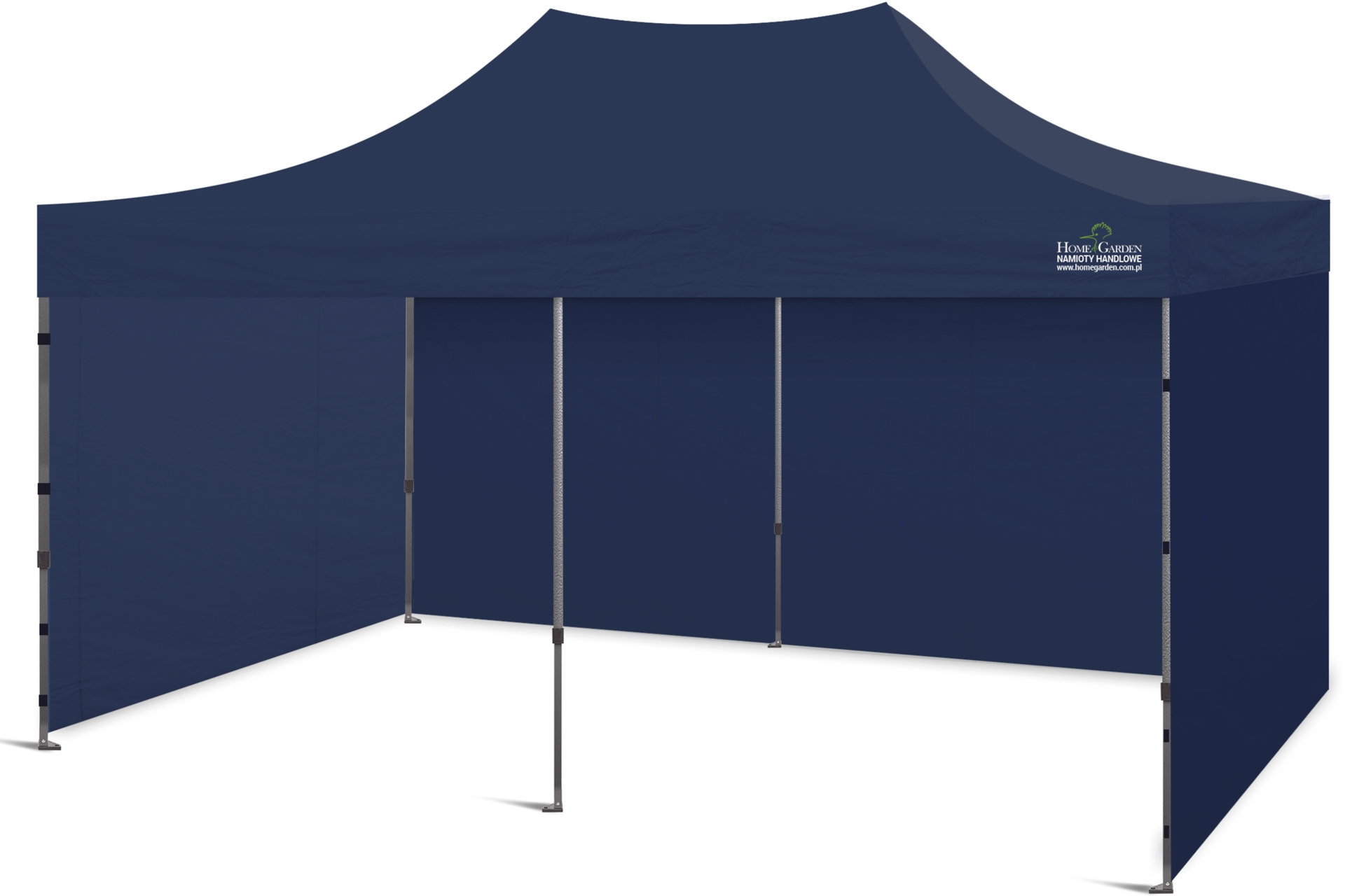 Namiot handlowy, wystawowy, cateringowy o pow. 18 m2 - fioletowy Namiot handlowy 600 x 300 cm granatowy