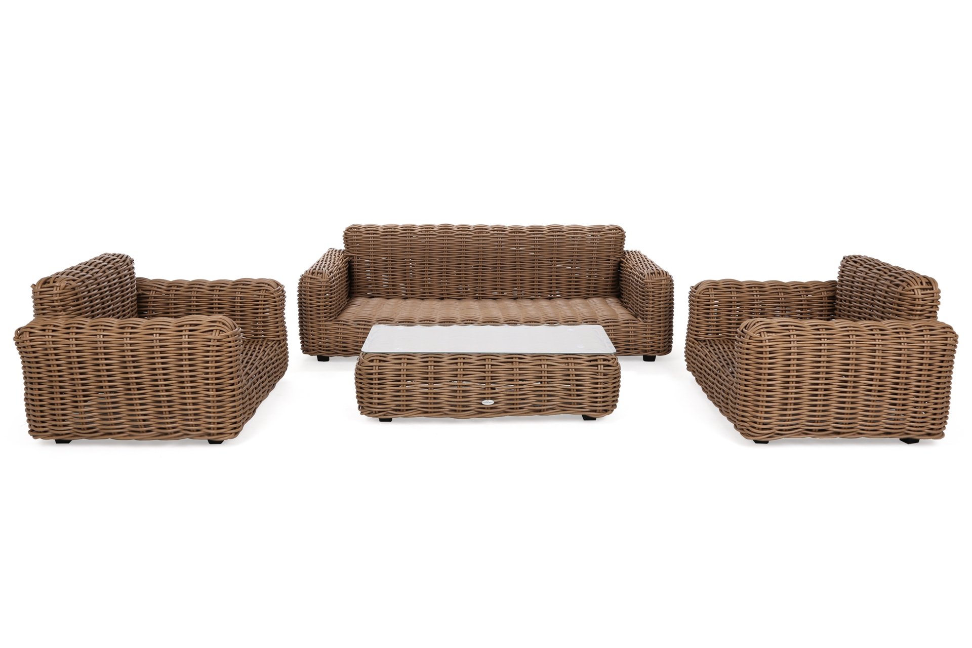 Meble ogrodowe technorattanowe Umbria Beige / Taupe Melange