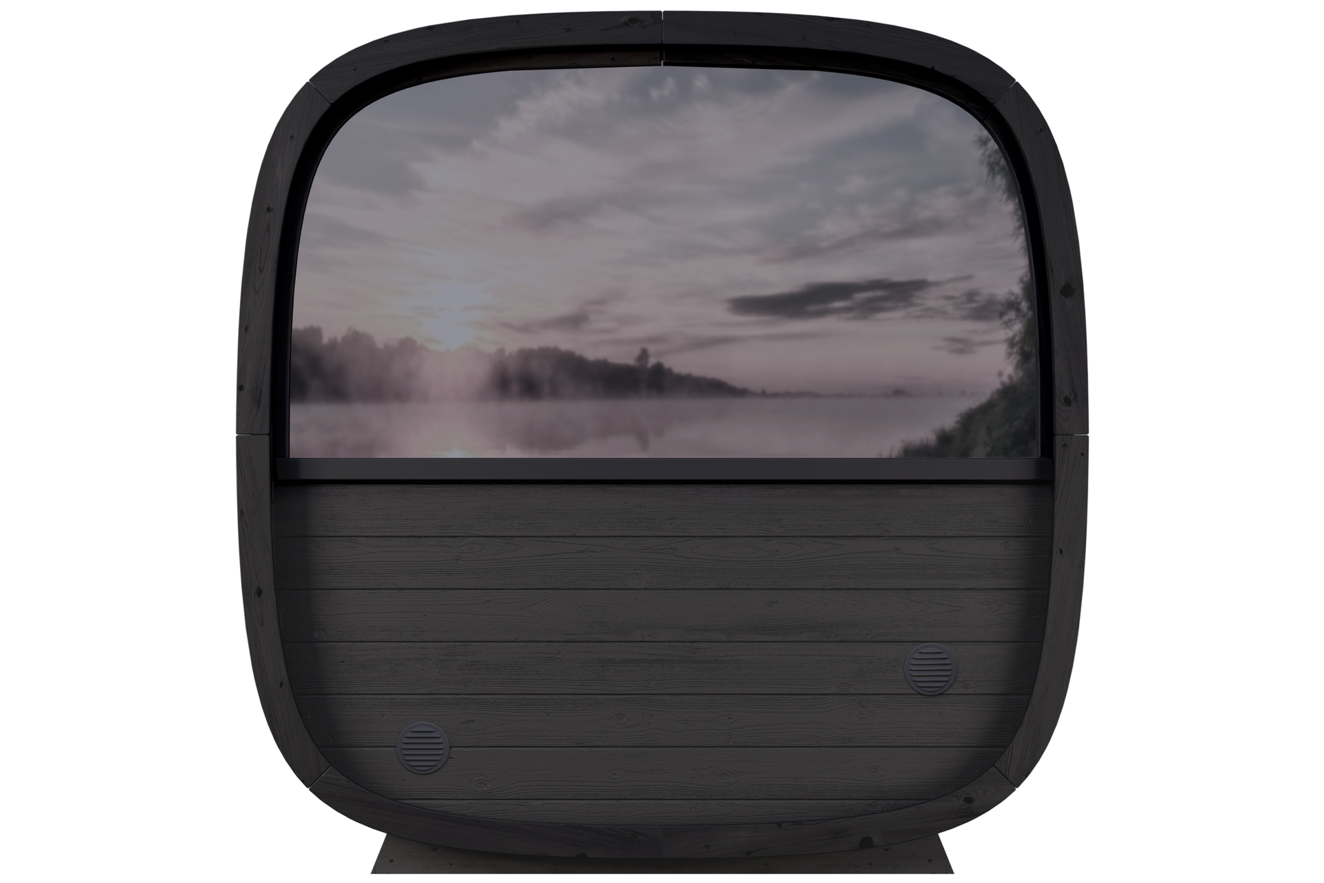 Sauna fińska zewnętrzna Leil® Saunas Black Cube Classic 4-osobowa