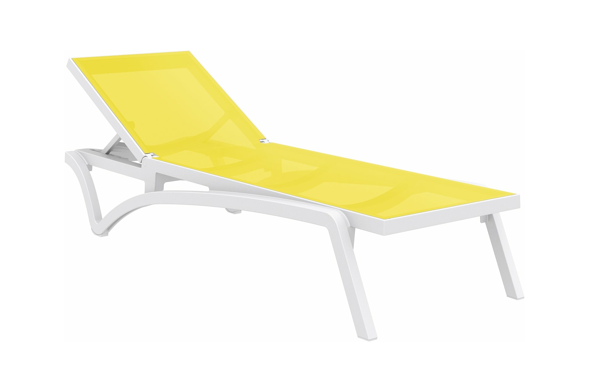 Leżak ogrodowy Siesta Pacific White / Yellow