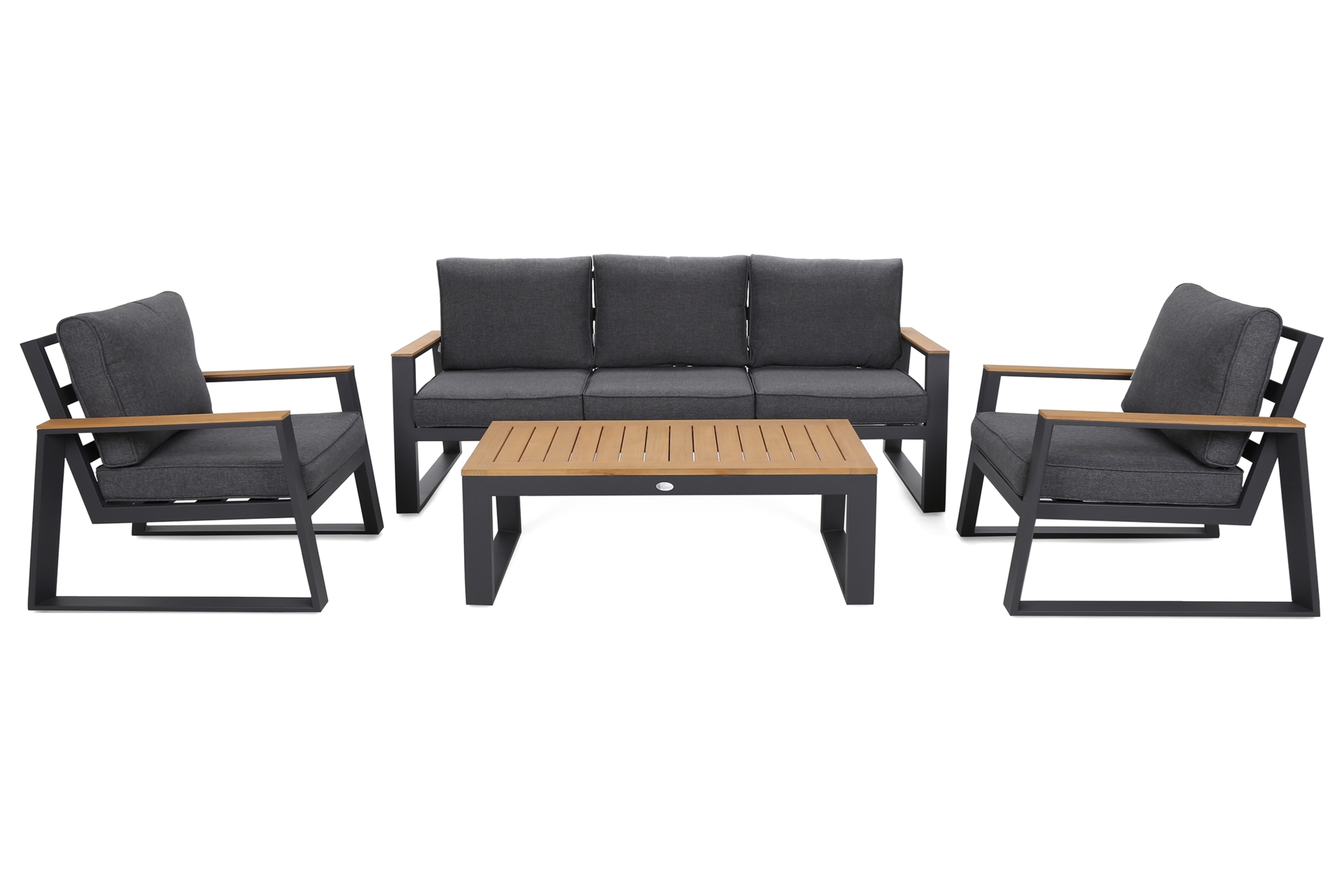 Meble ogrodowe aluminiowe Rimini Dark Grey / Grey Melange