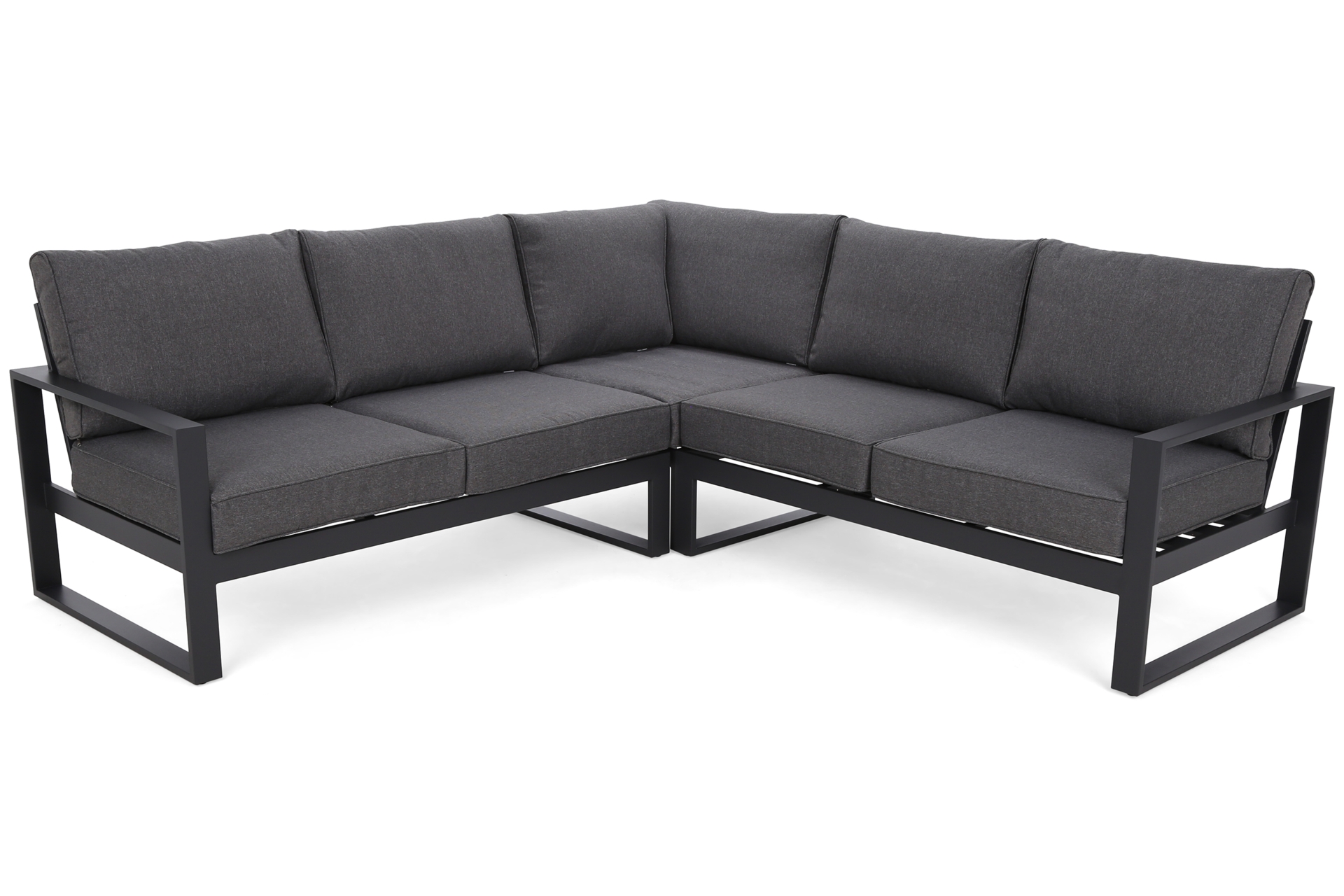 Narożne meble ogrodowe aluminiowe Sorrento Comfort Grey / Grey Melange