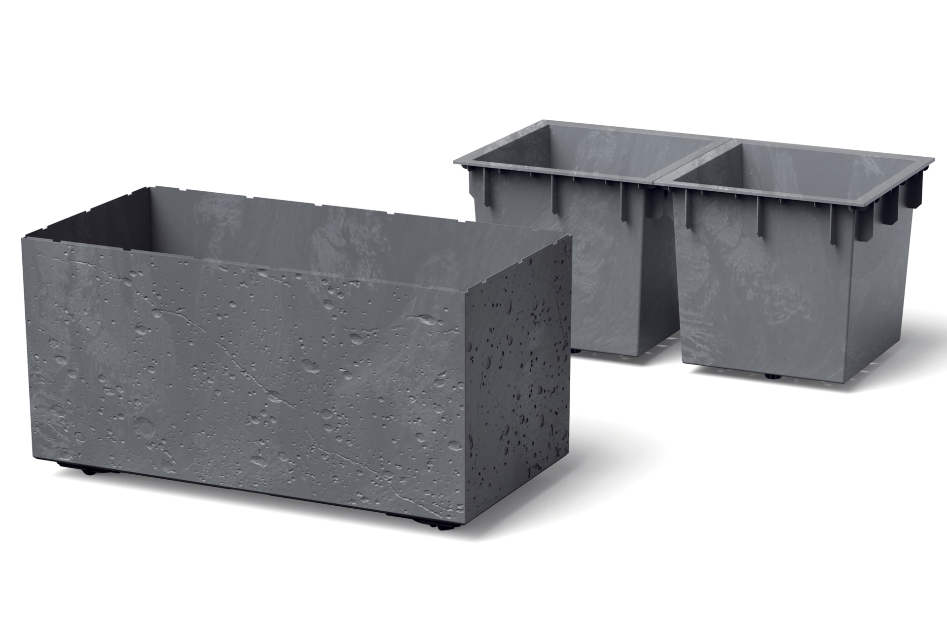 Donica ogrodowa Sierra Case Beton Effect Marengo 26 l