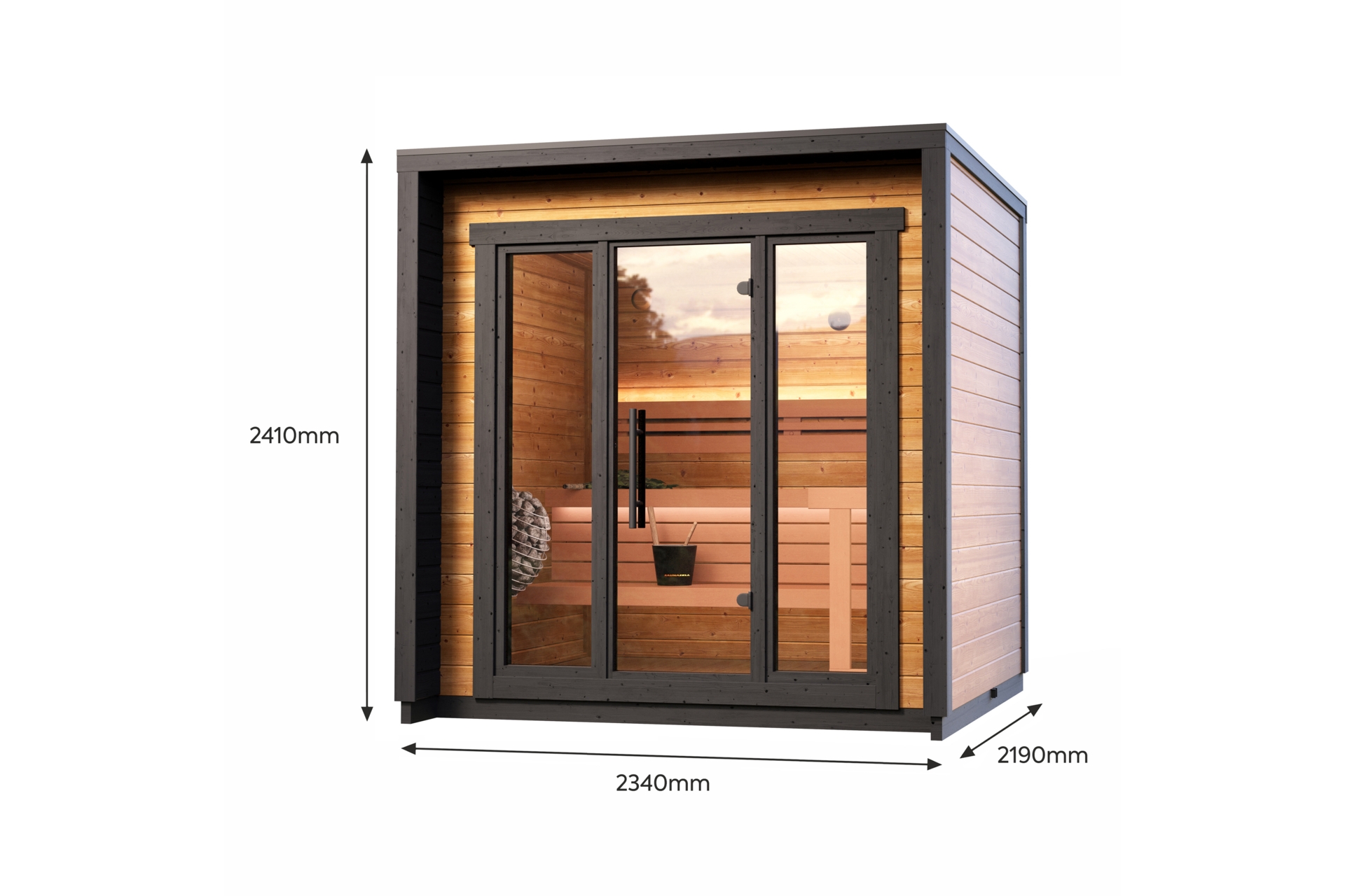 Sauna fińska zewnętrzna Leil® Saunas Patio XS 4-osobowa