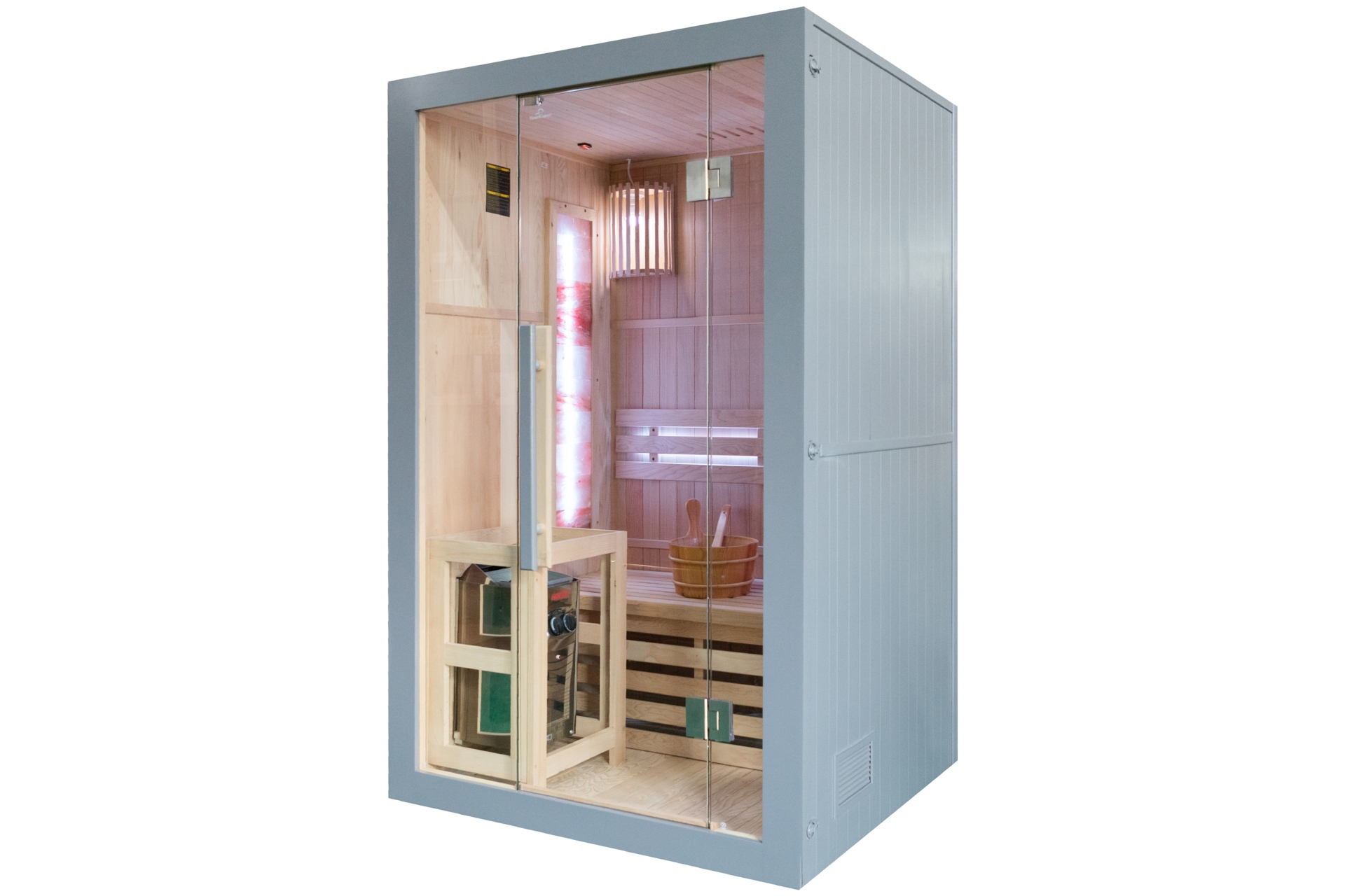 Sauna fińska Nordum Solea 2-osobowa szara