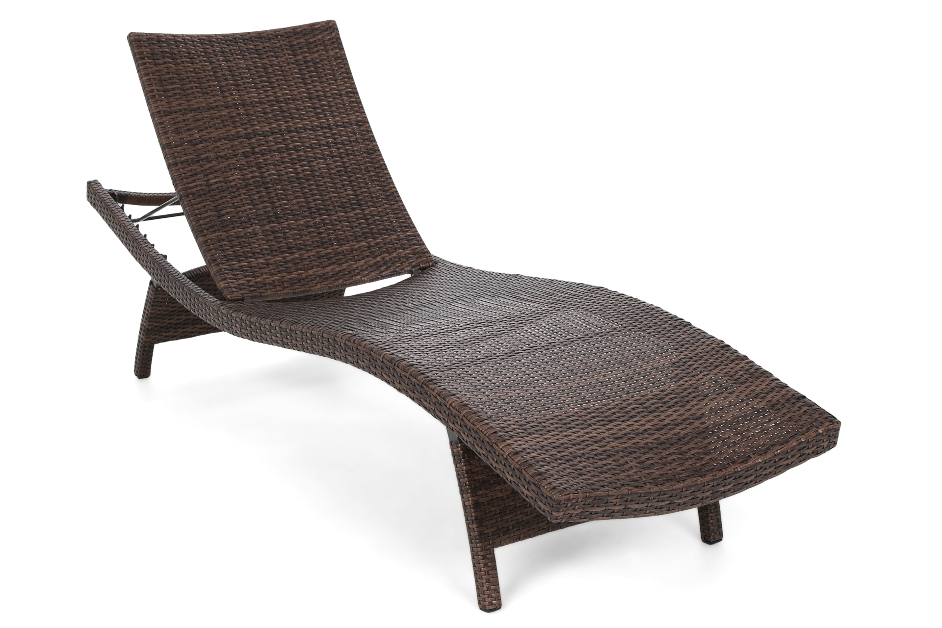 Zestaw leżaków ogrodowych z technorattanu Marbella Brown Mat / Brown Melange ze stolikiem