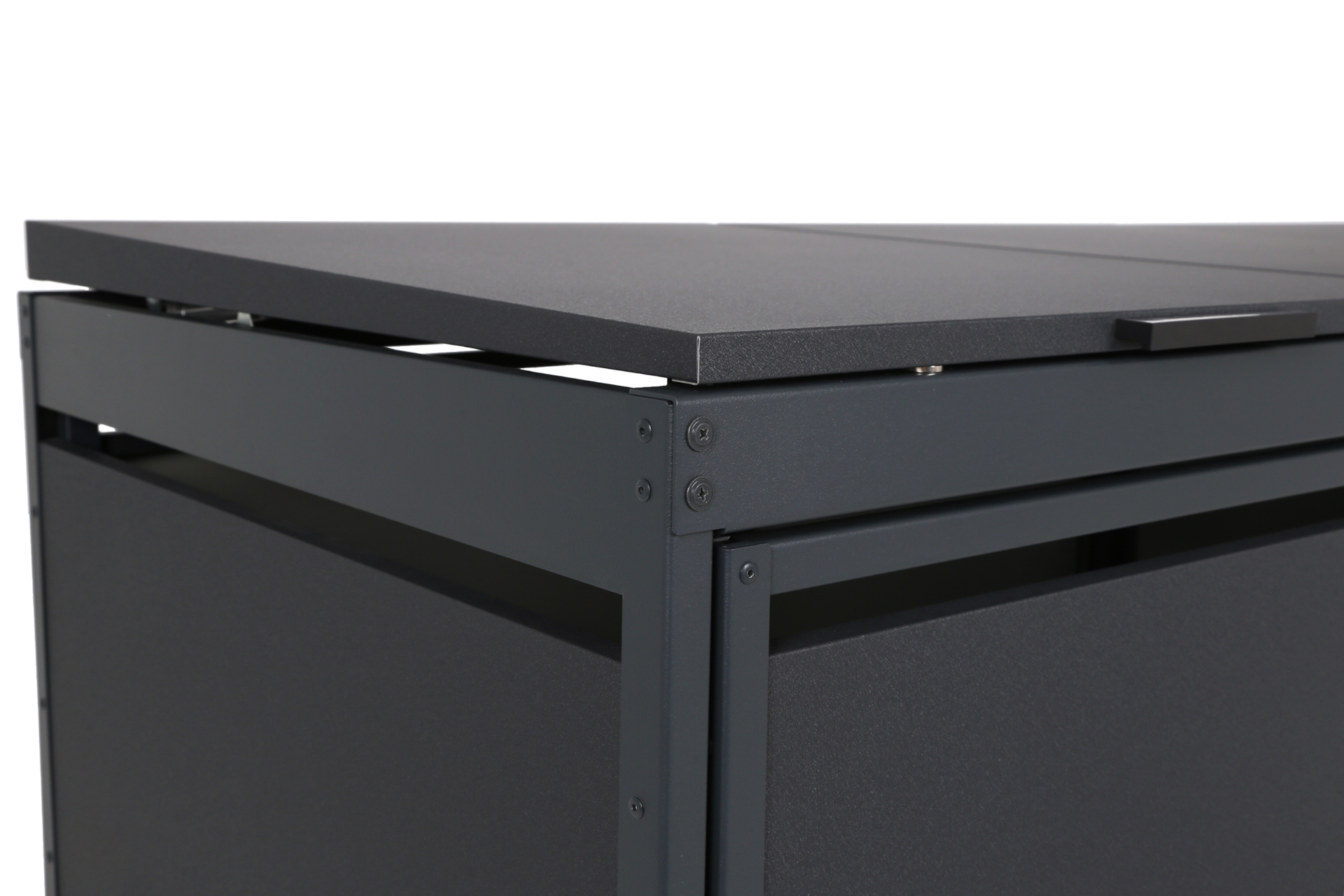 Zabudowa kosza śmietnikowego TOP BOX Premium 2 x 240 l - antracytowy - 2 moduły Zabudowa kosza śmietnikowego TOP BOX Premium 2 x 240 l